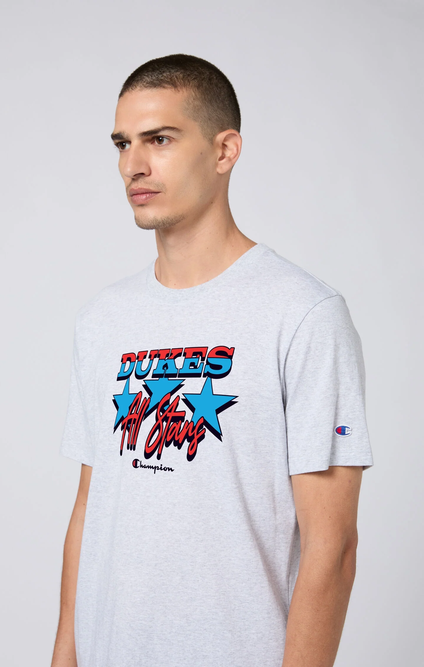 Oversized Men's T-Shirt in Heavy Cotton Dukes Cupboard x Champion - Image 3