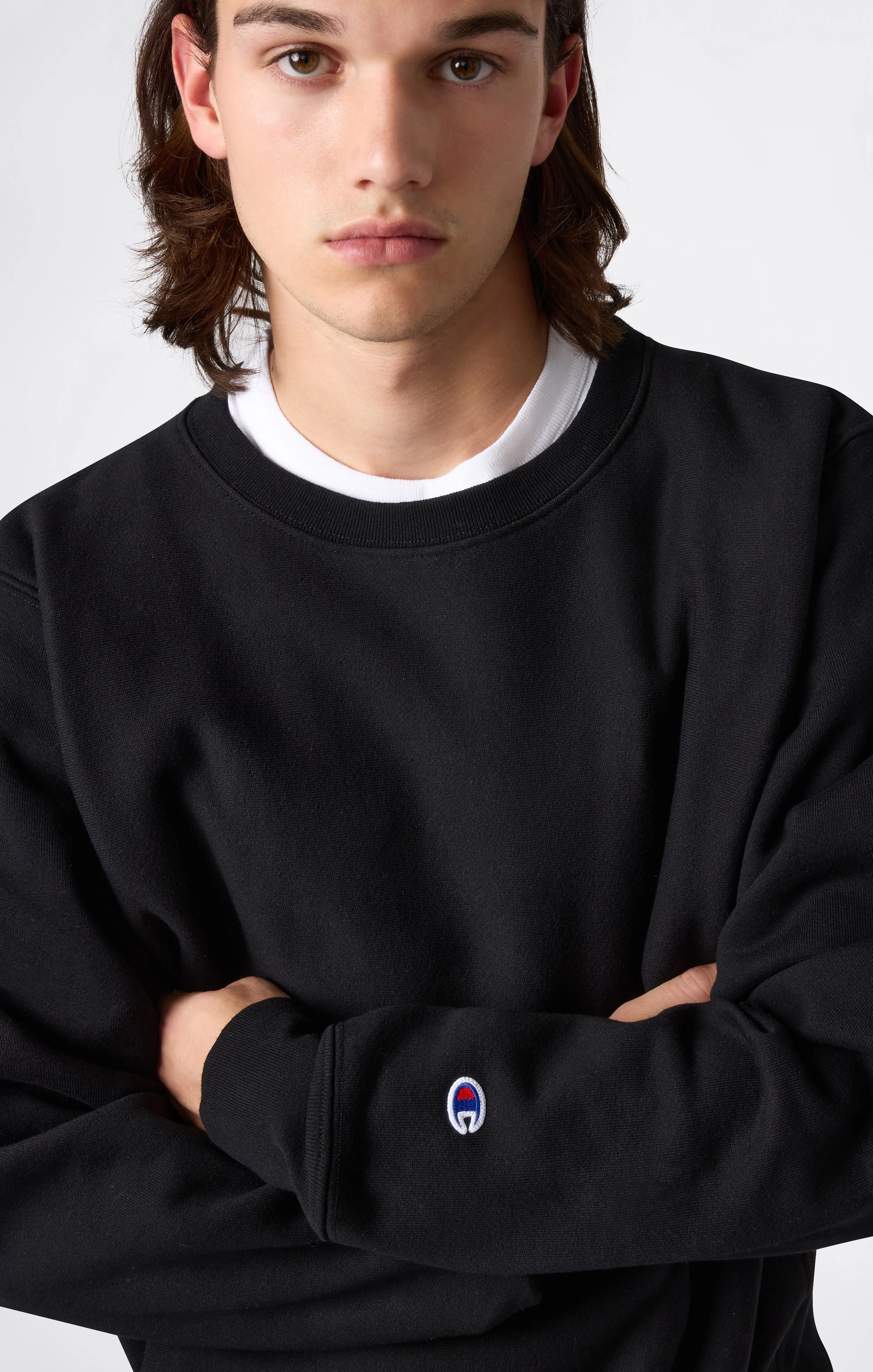Men's Fleece Reverse Weave Sweatshirt Made in USA - Image 2
