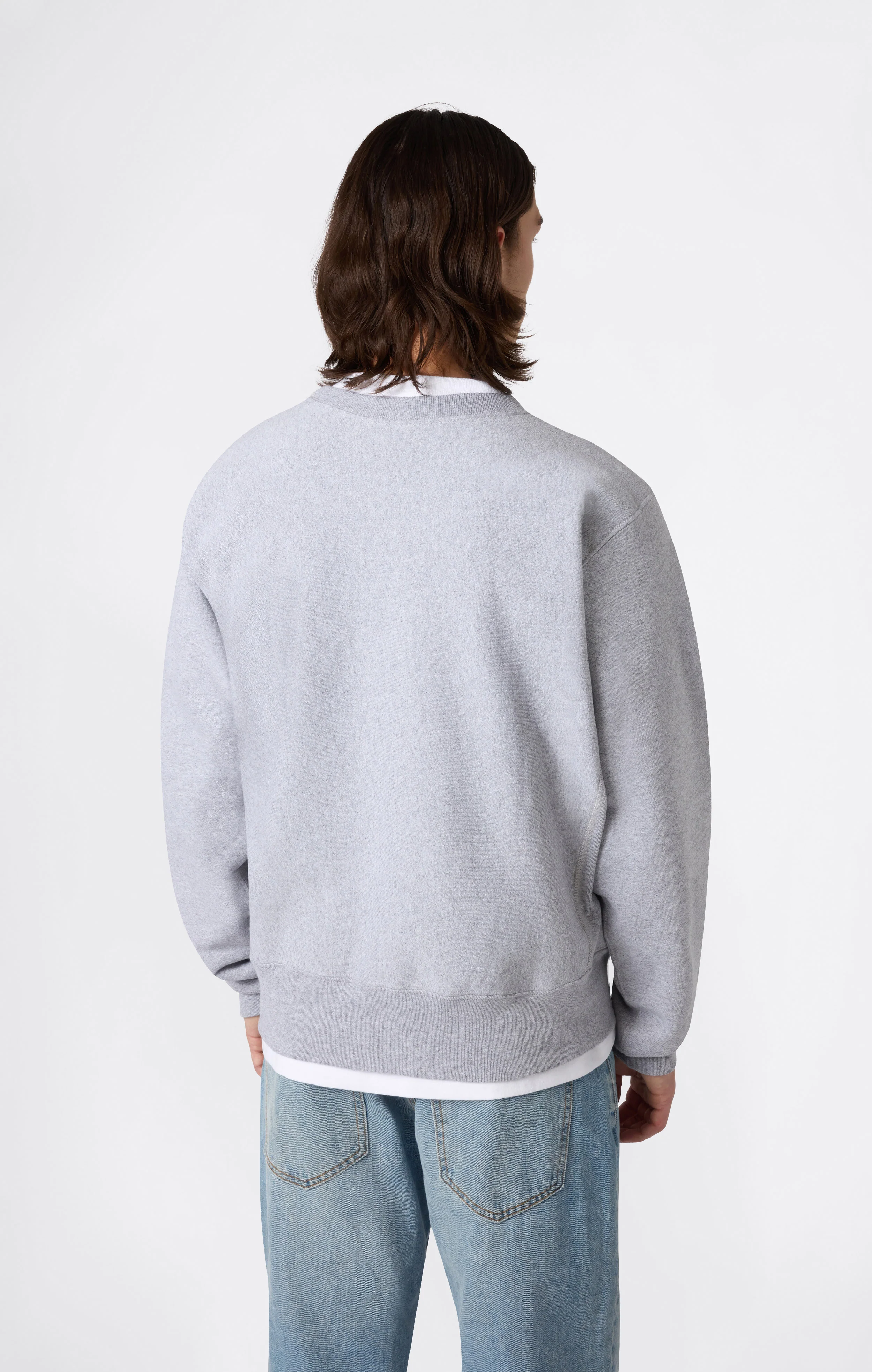 Men's Fleece Reverse Weave Sweatshirt Made in USA - Image 3