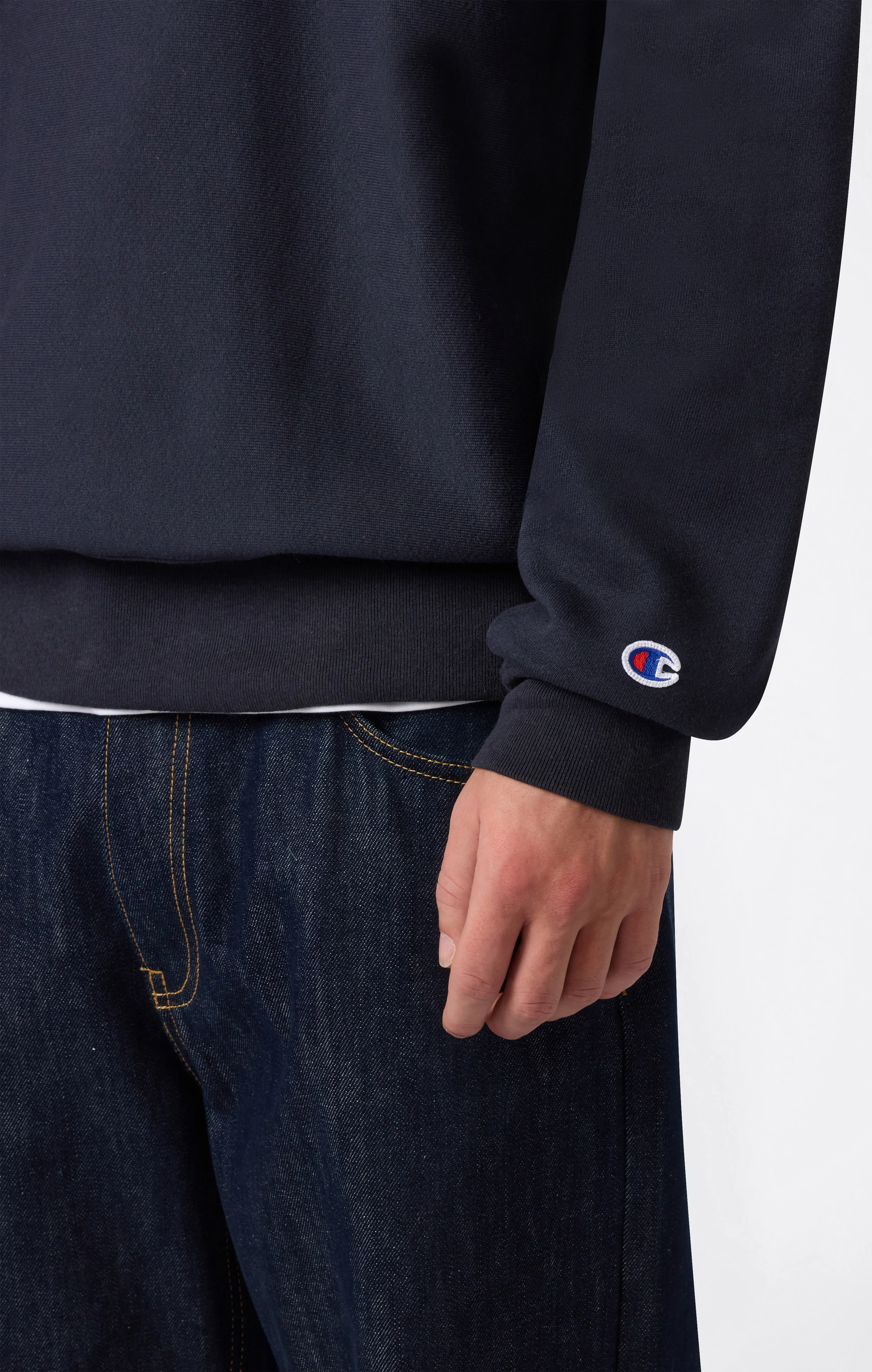 Men's Fleece Reverse Weave Sweatshirt Made in USA - Image 2