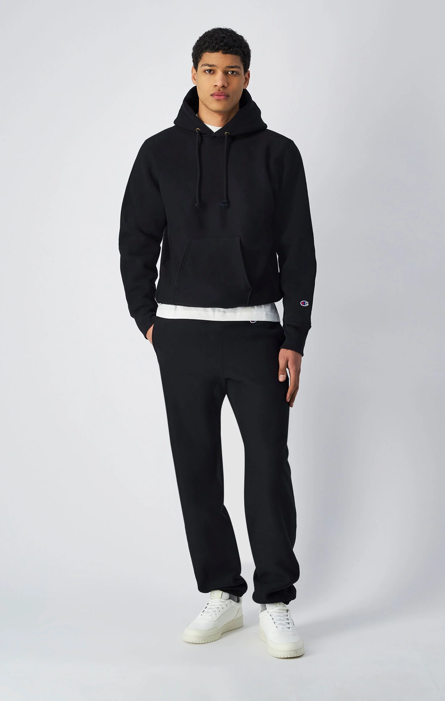Reverse Weave Hooded Sweatshirt Made In USA - Image 2