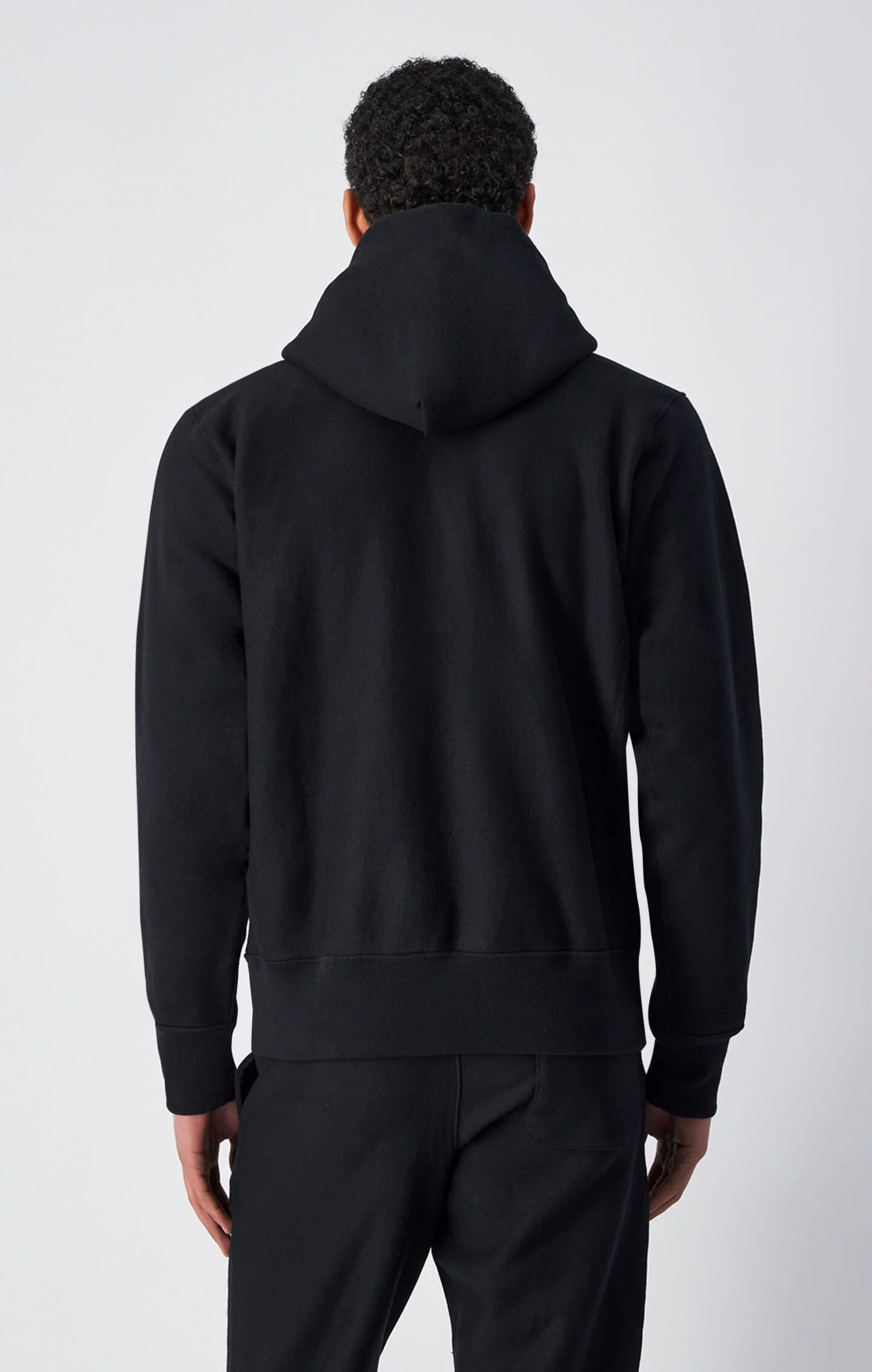 Reverse Weave Hooded Sweatshirt Made In USA - Image 3