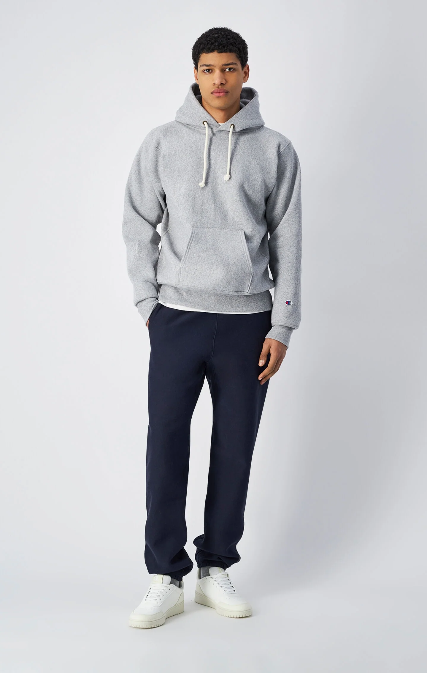 Reverse Weave Hooded Sweatshirt Made In USA - Image 2