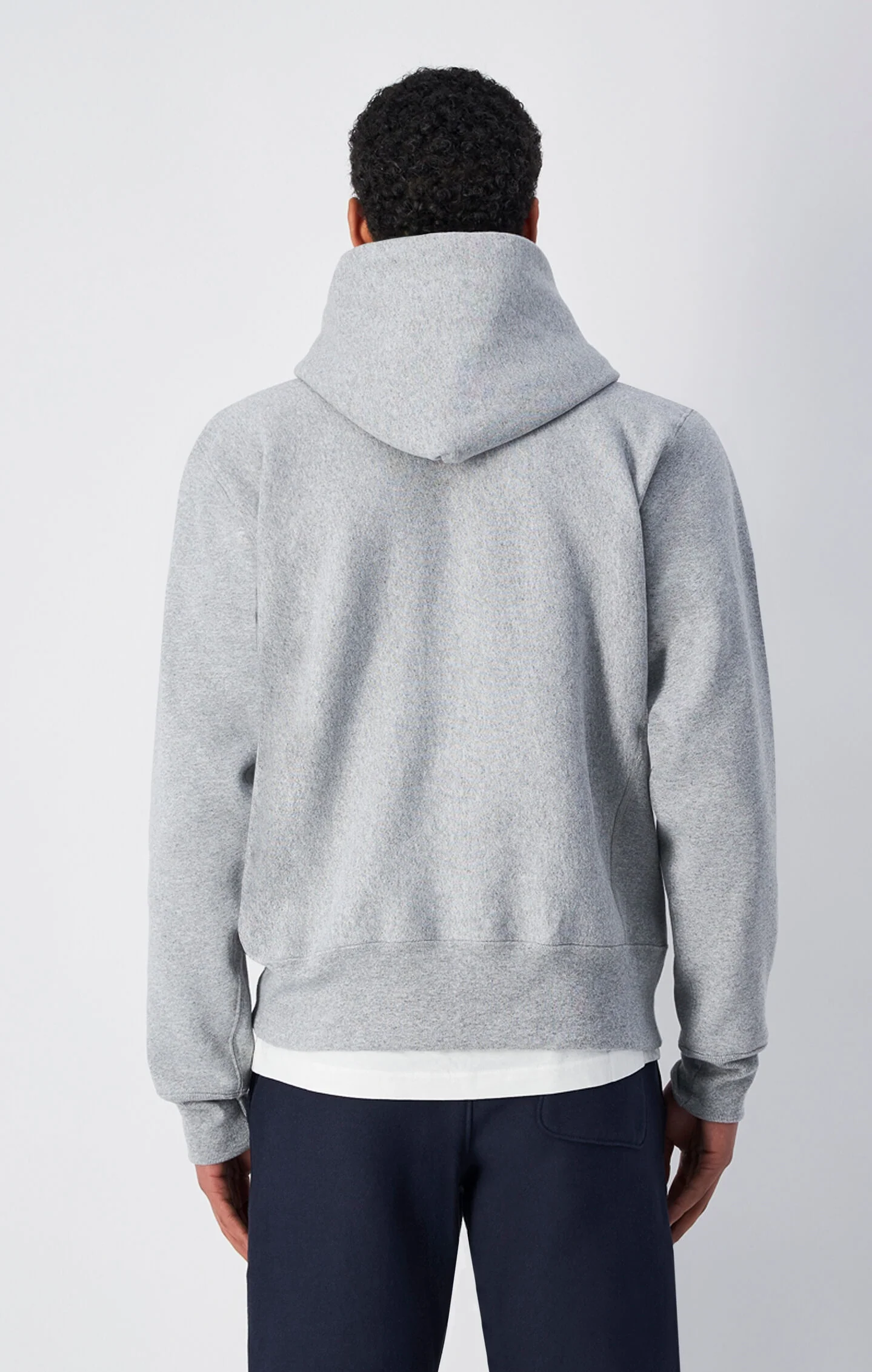 Reverse Weave Hooded Sweatshirt Made In USA - Image 3