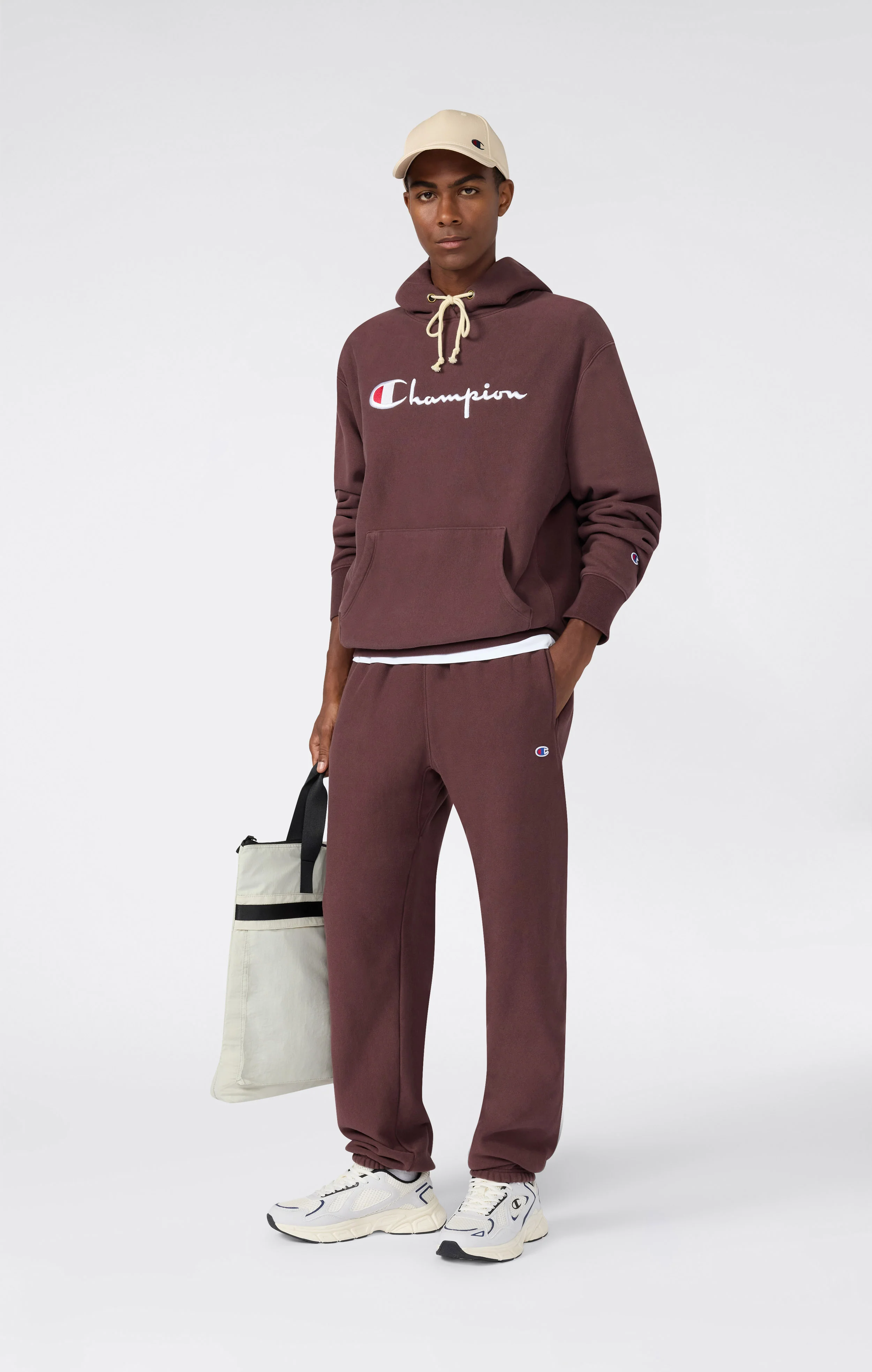 Men’s Heavyweight Fleece Jogger Pants Reverse Weave Loose Fit - Image 2