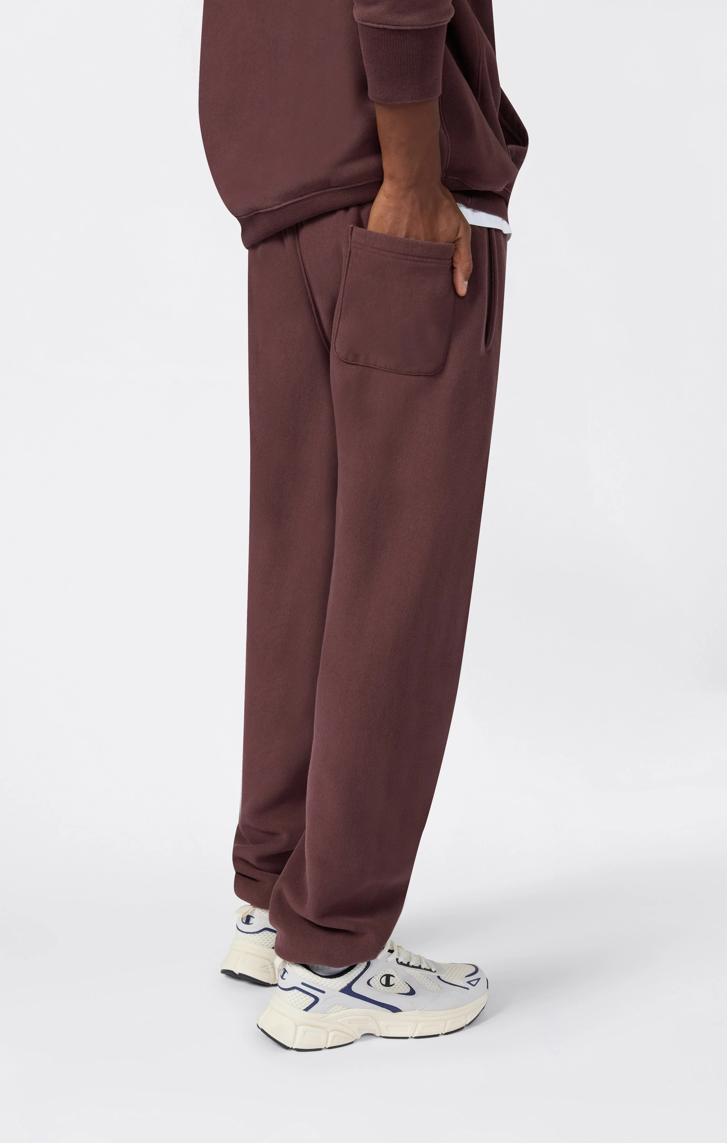 Men’s Heavyweight Fleece Jogger Pants Reverse Weave Loose Fit - Image 5