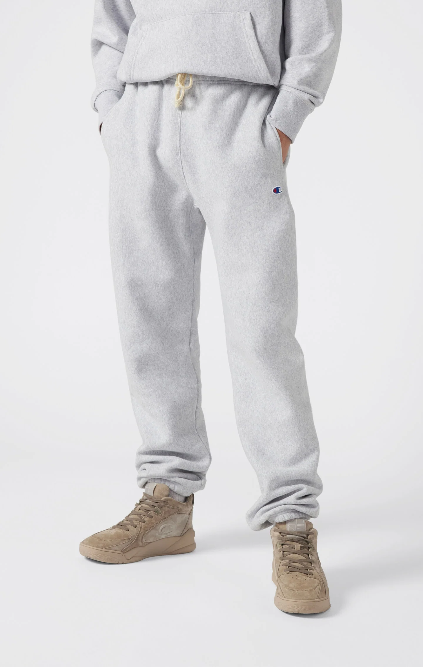 Men’s Heavyweight Fleece Jogger Pants Reverse Weave Loose Fit