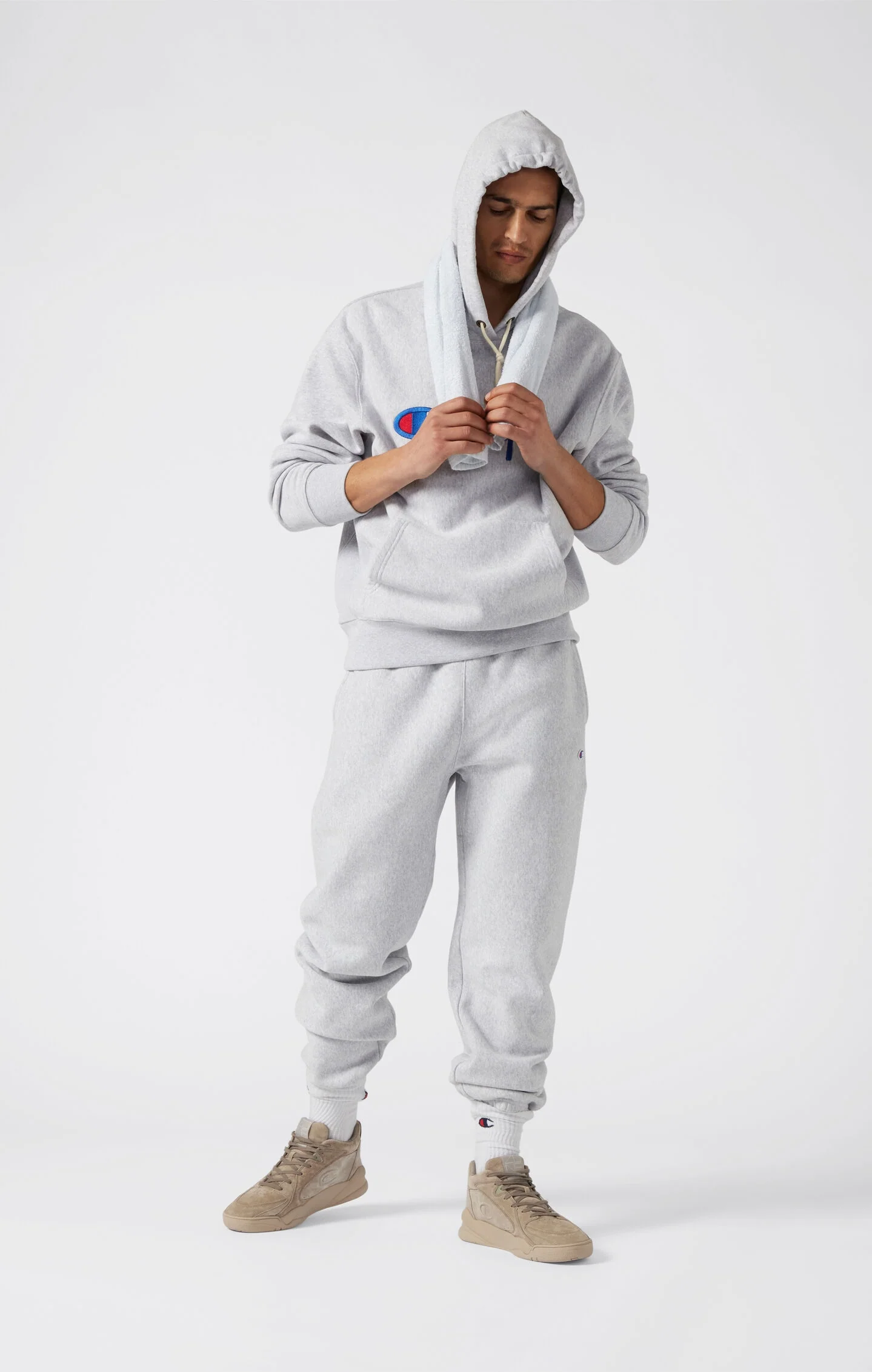 Men’s Heavyweight Fleece Jogger Pants Reverse Weave Loose Fit - Image 2