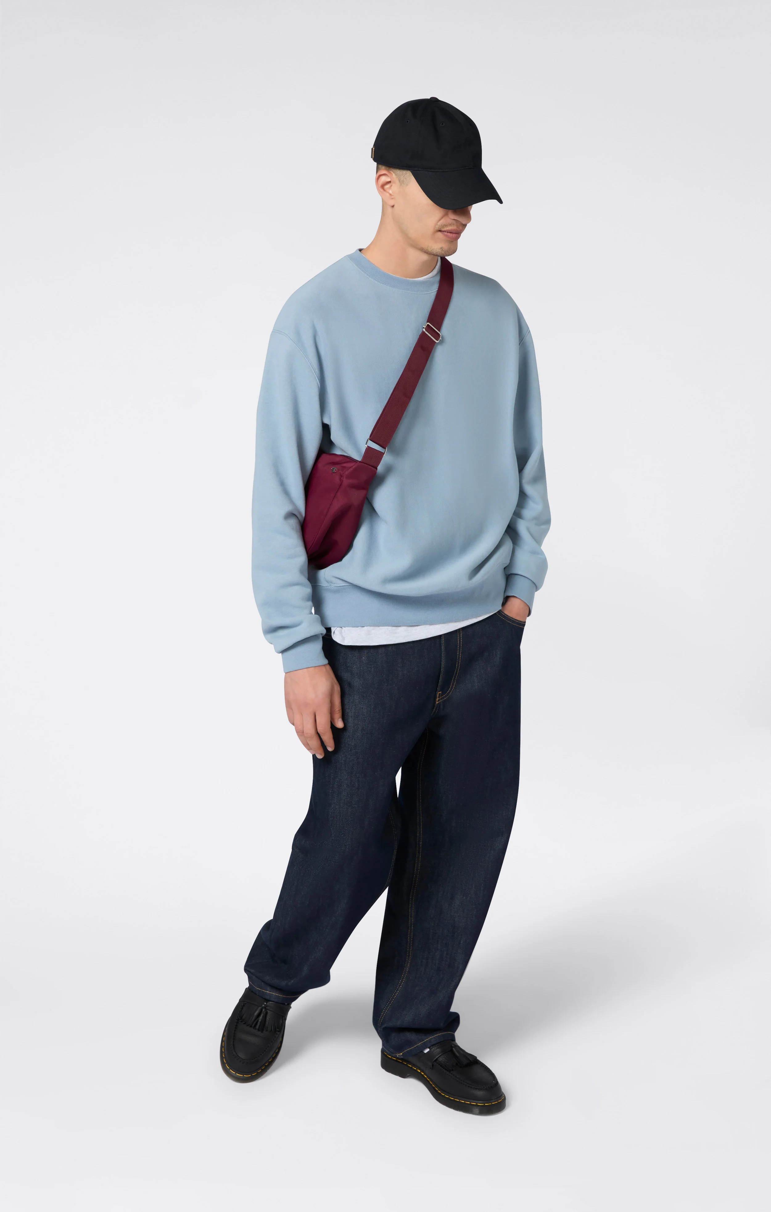 Men’s Lightweight Crewneck Sweatshirt Reverse Weave - Image 2