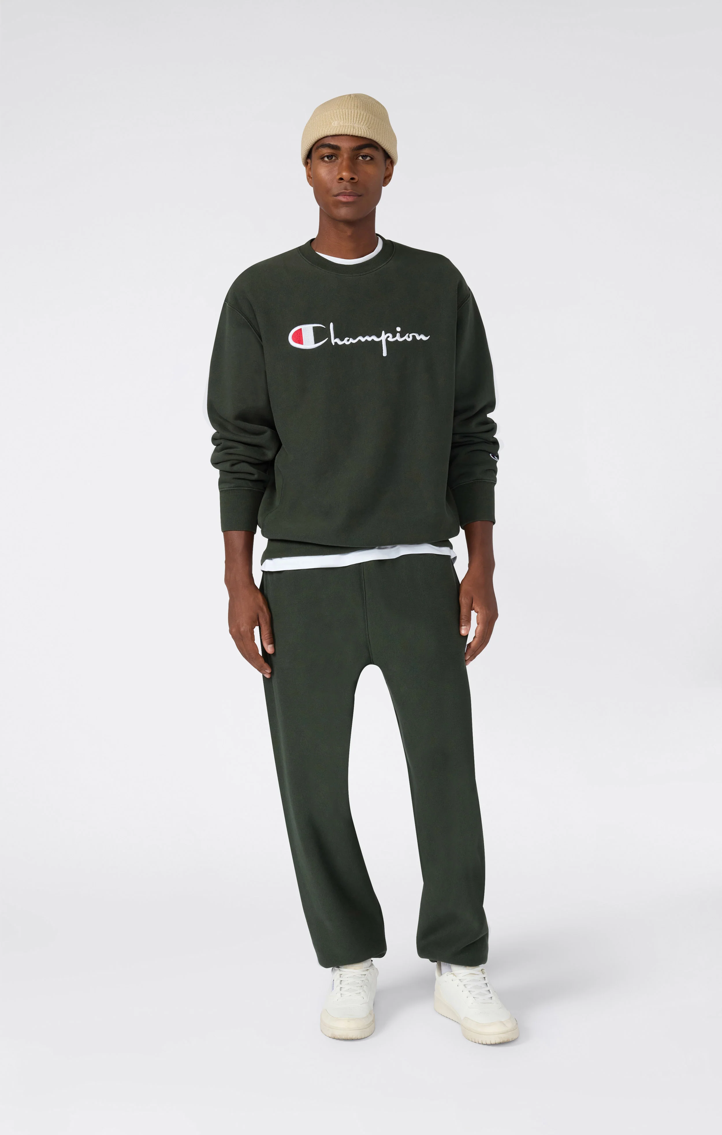 Men’s Heavyweight Crewneck Sweatshirt with Brushed Fleece Interior Reverse Weave - Image 2