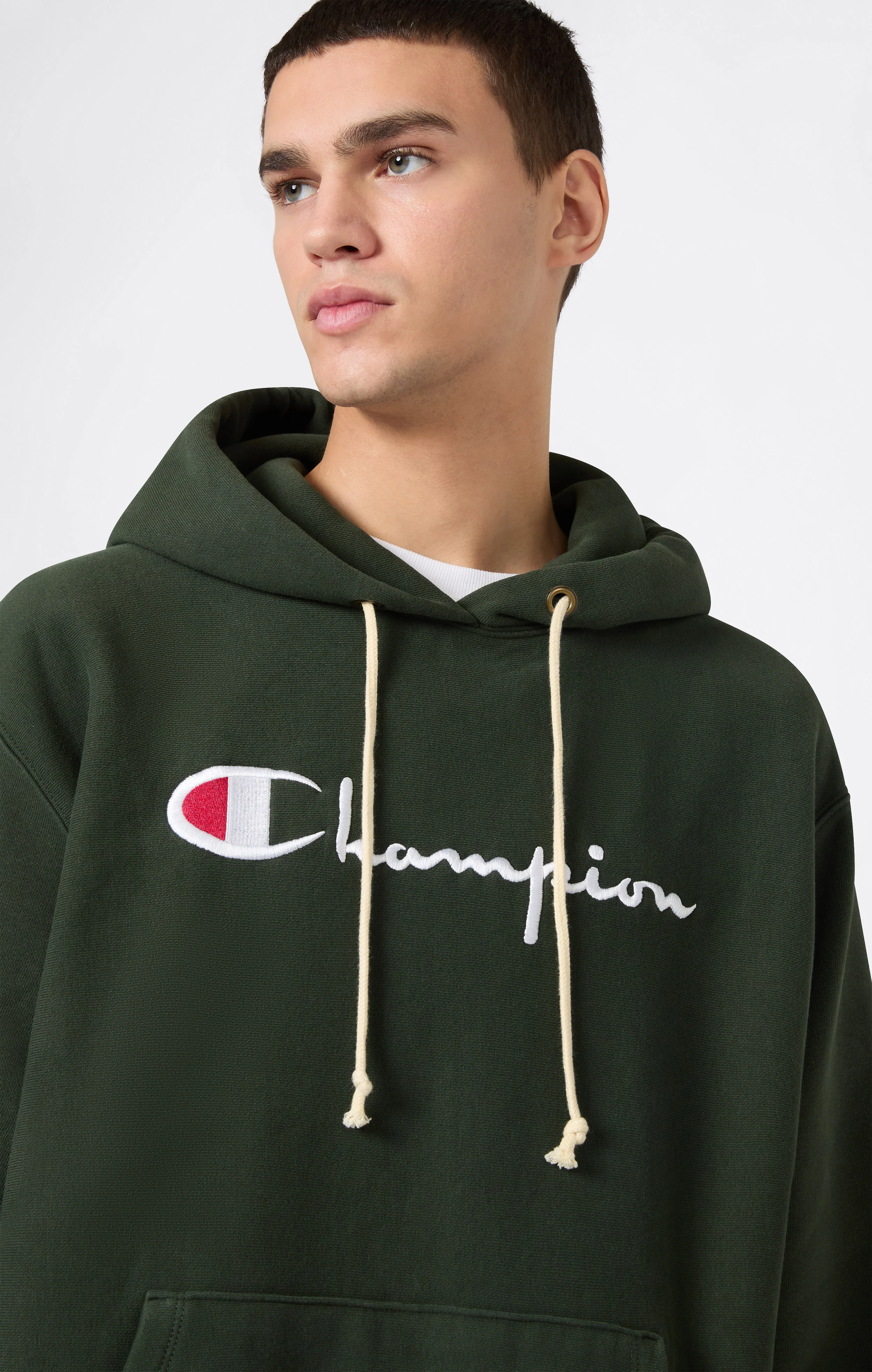 Men’s Heavyweight Hoodie with Brushed Fleece Interior Reverse Weave - Image 3