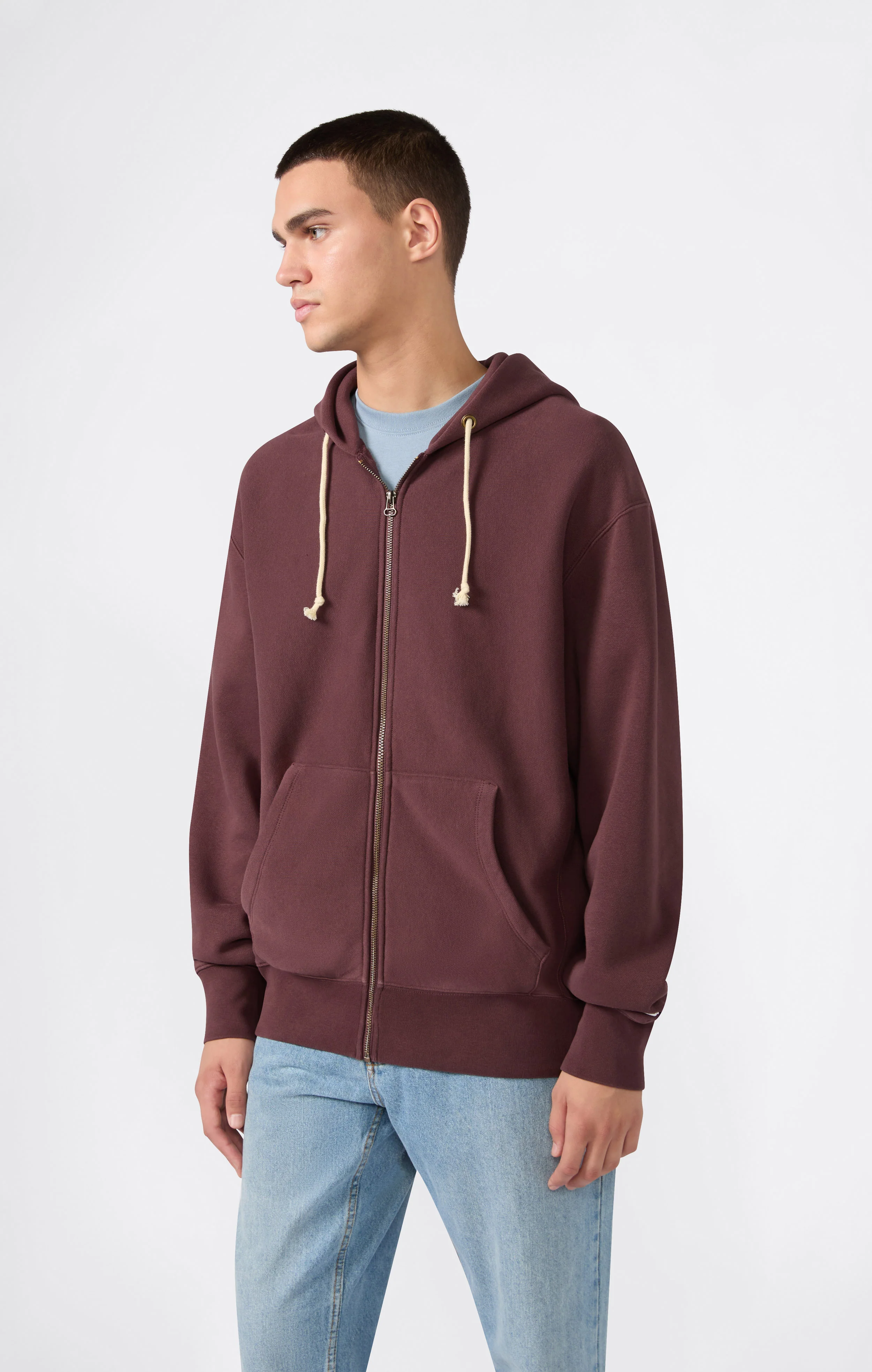 Men's Fleece Full Zip Hoodie Reverse Weave