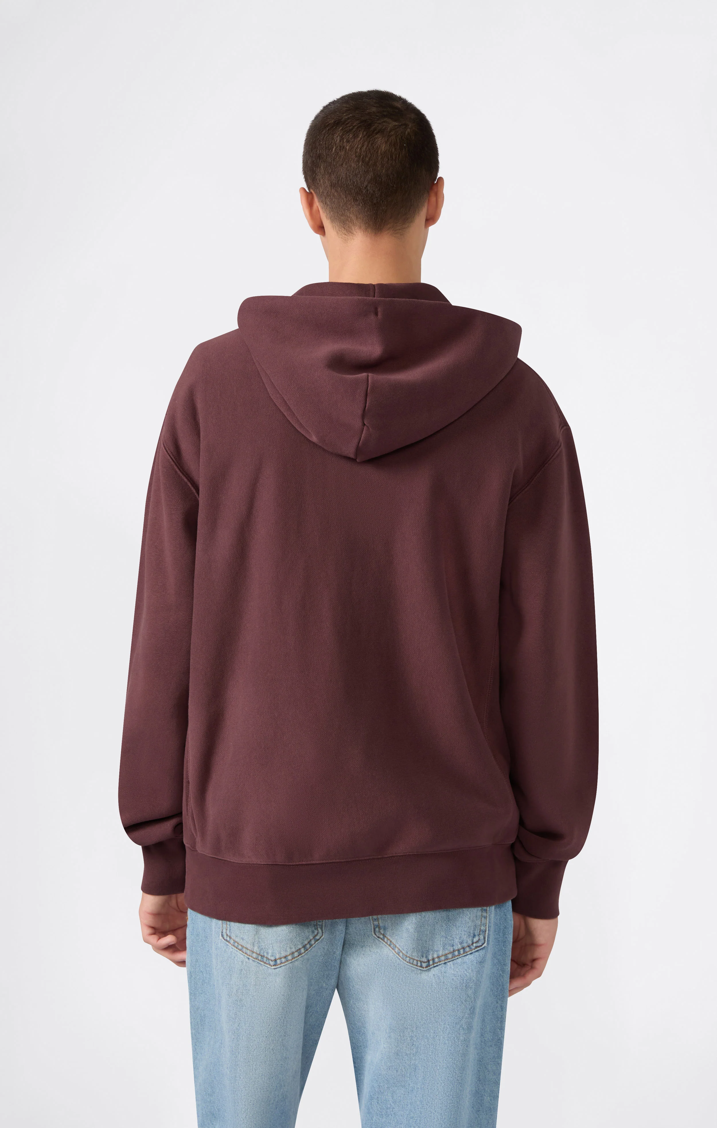 Men's Fleece Full Zip Hoodie Reverse Weave - Image 5