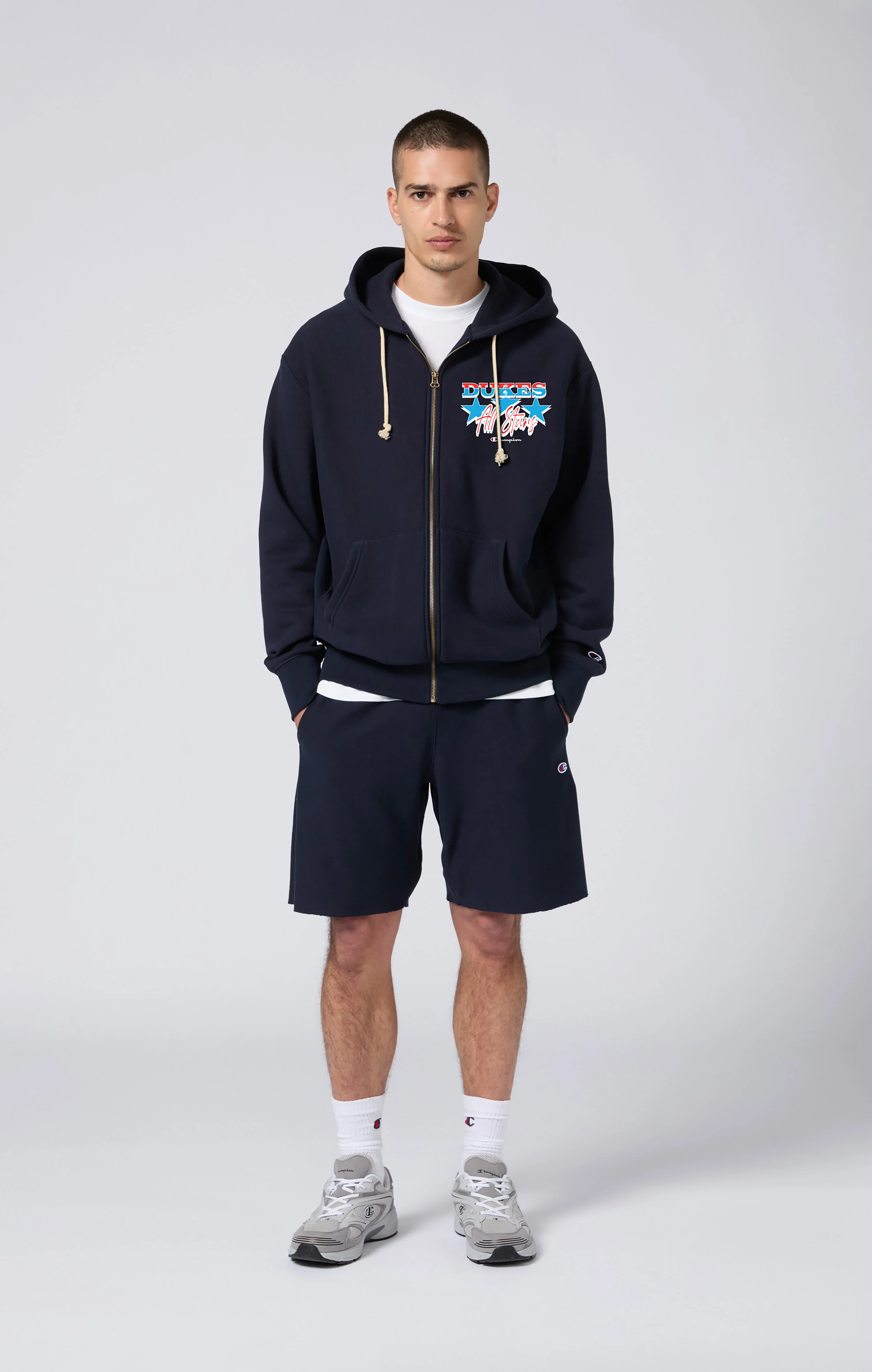 Reverse Weave Men's Fleece Zip Up Hoodie Dukes Cupboard x Champion - Image 2