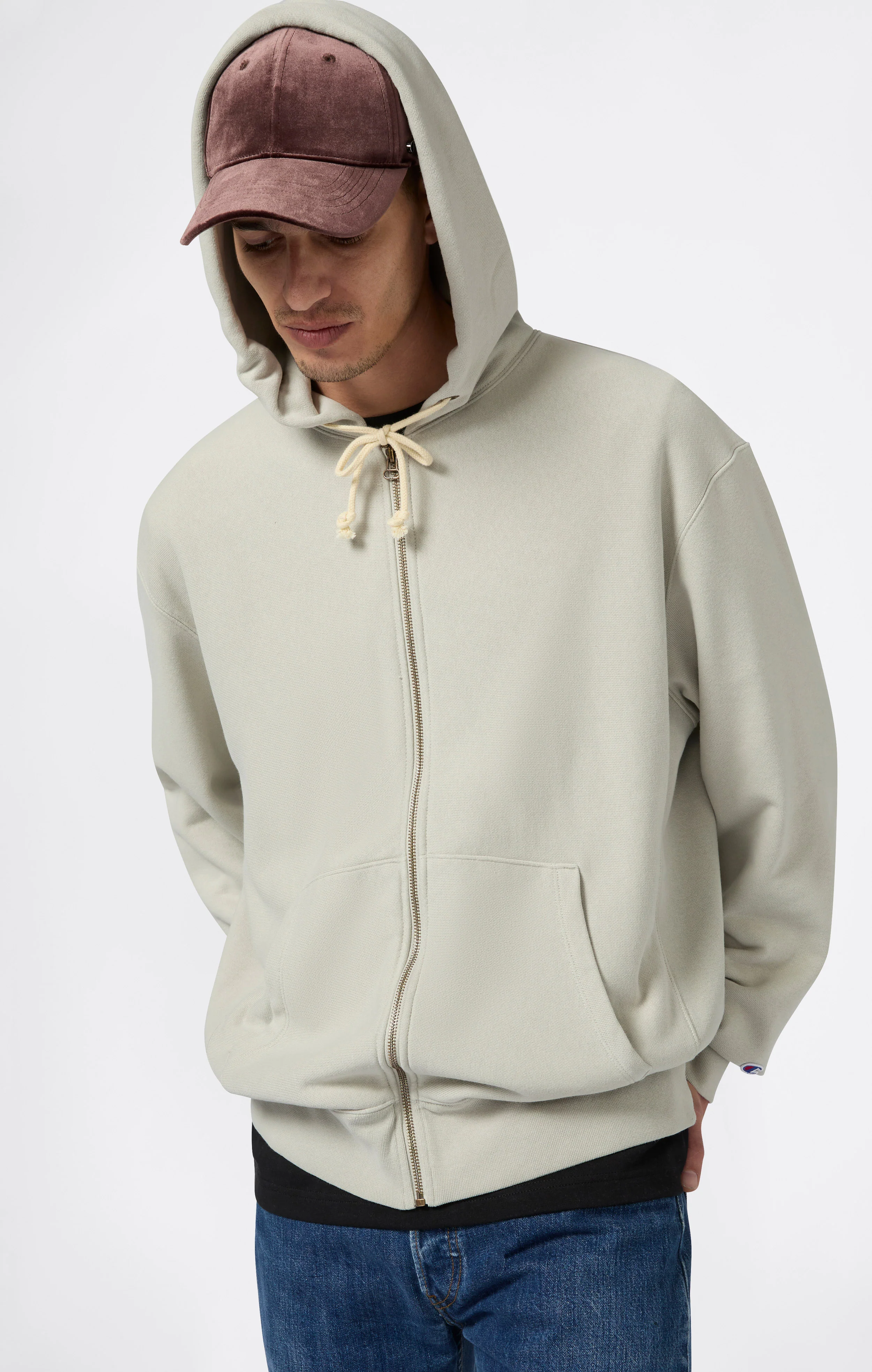 REVERSE WEAVE Men’s Full Zip Hoodie Sweatshirt - Image 4
