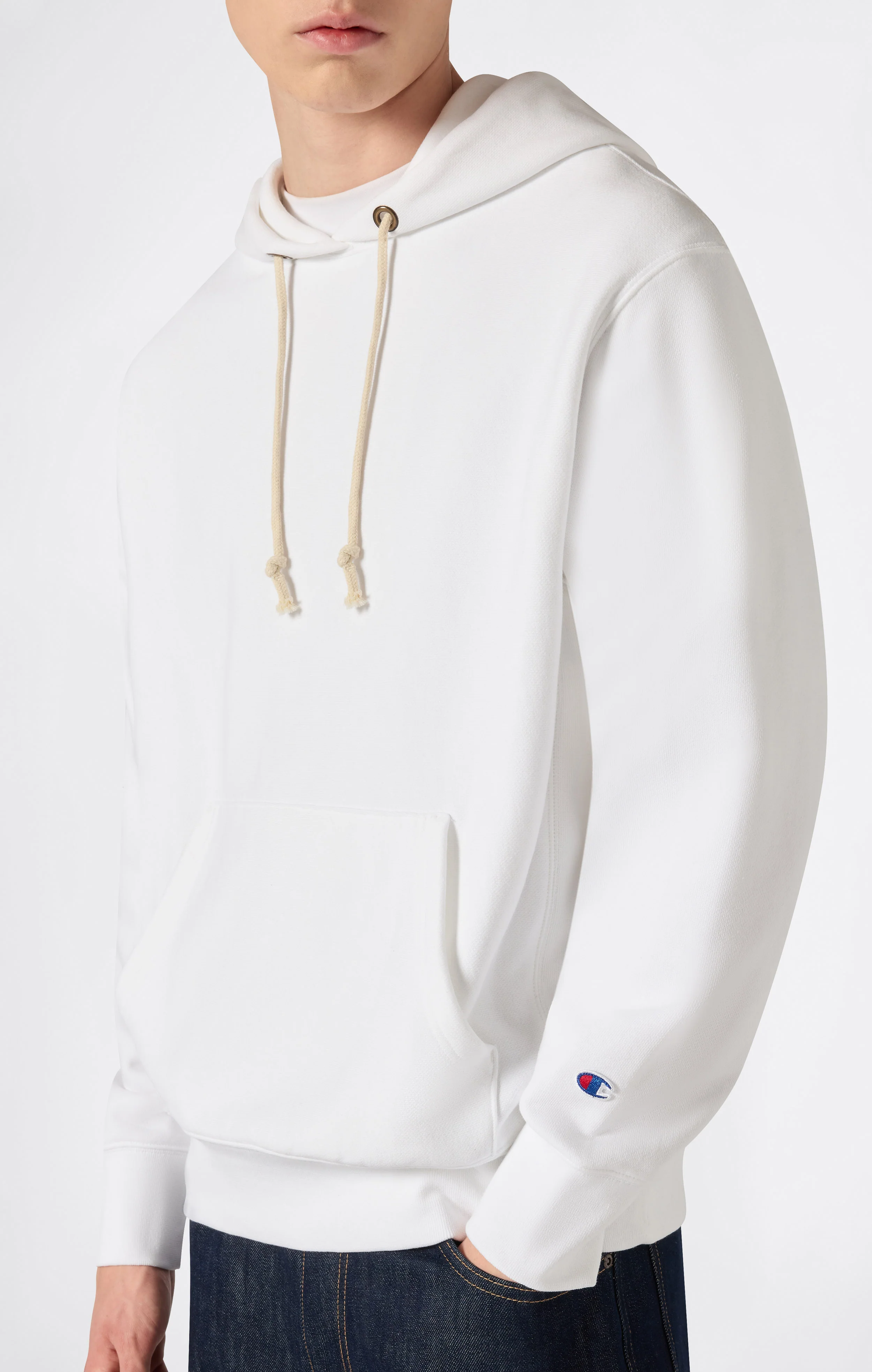 Men’s Lightweight Hooded Sweatshirt Reverse Weave - Image 3