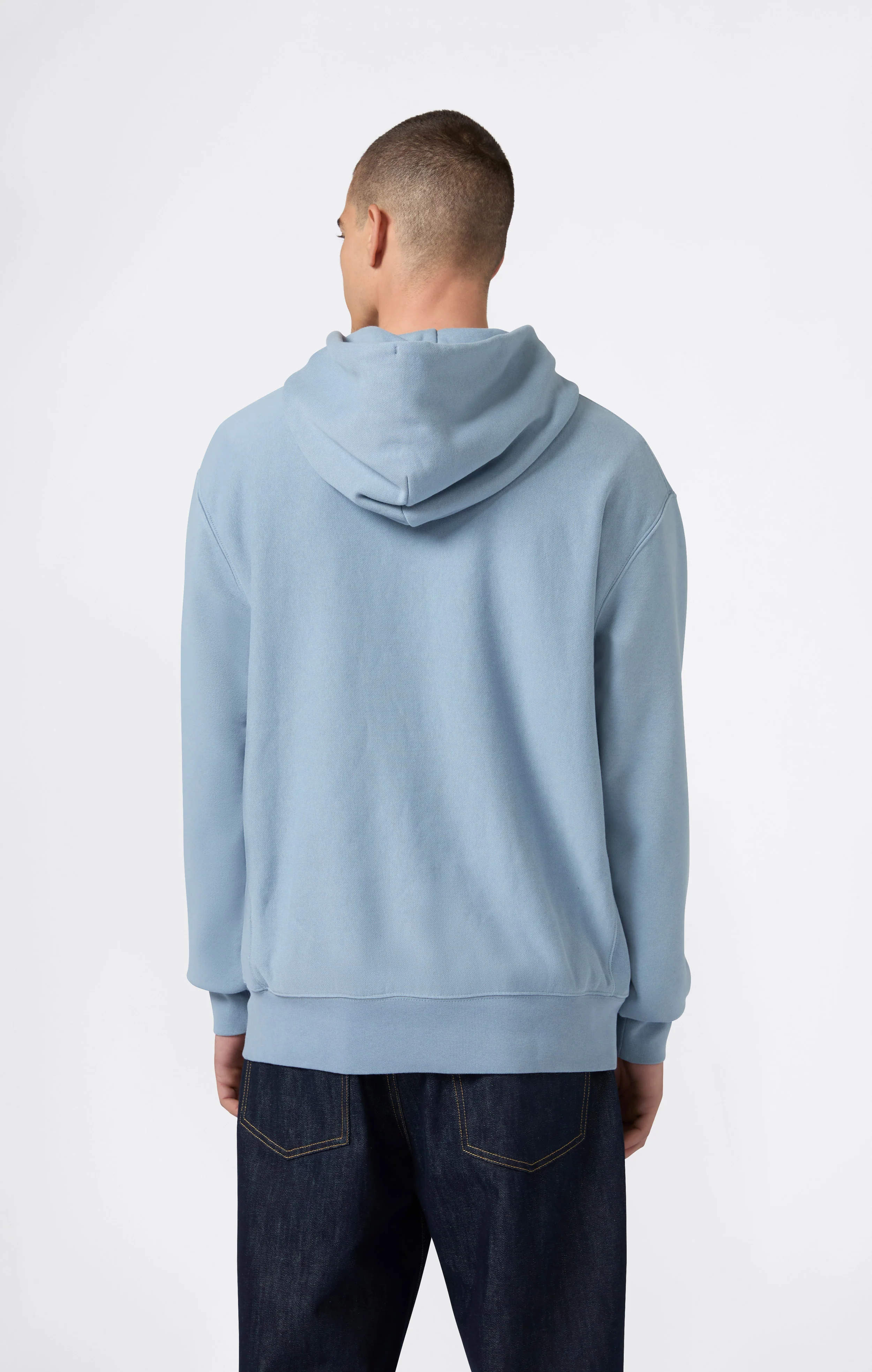 Reverse Weave Men's Loose Fit Hoodie - Image 3