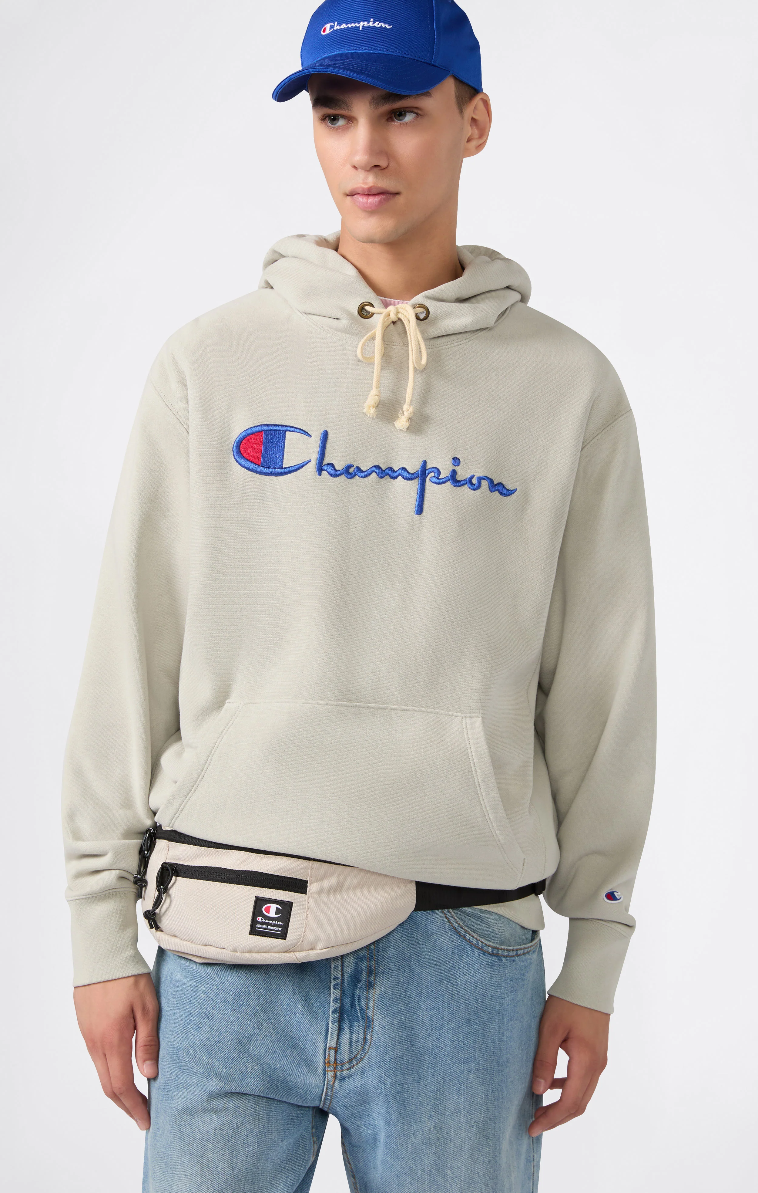 Reverse Weave Men's Loose Fit Hoodie - Image 4