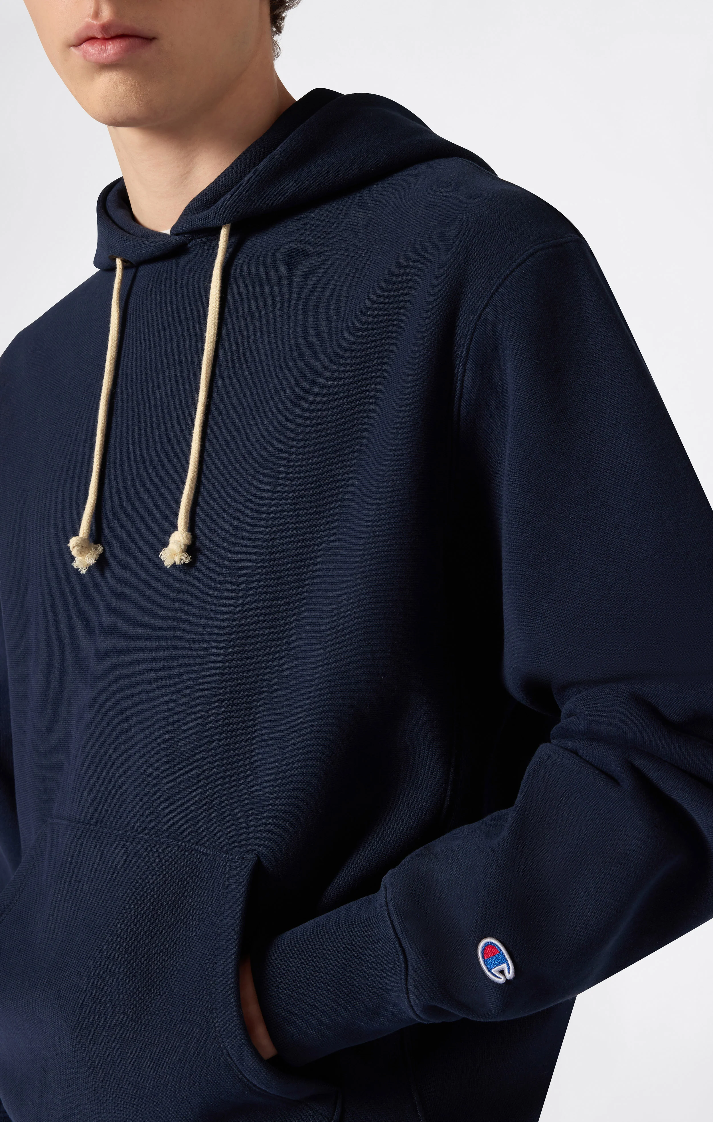 Men’s Heavyweight Fleece Hoodie Reverse Weave - Image 3