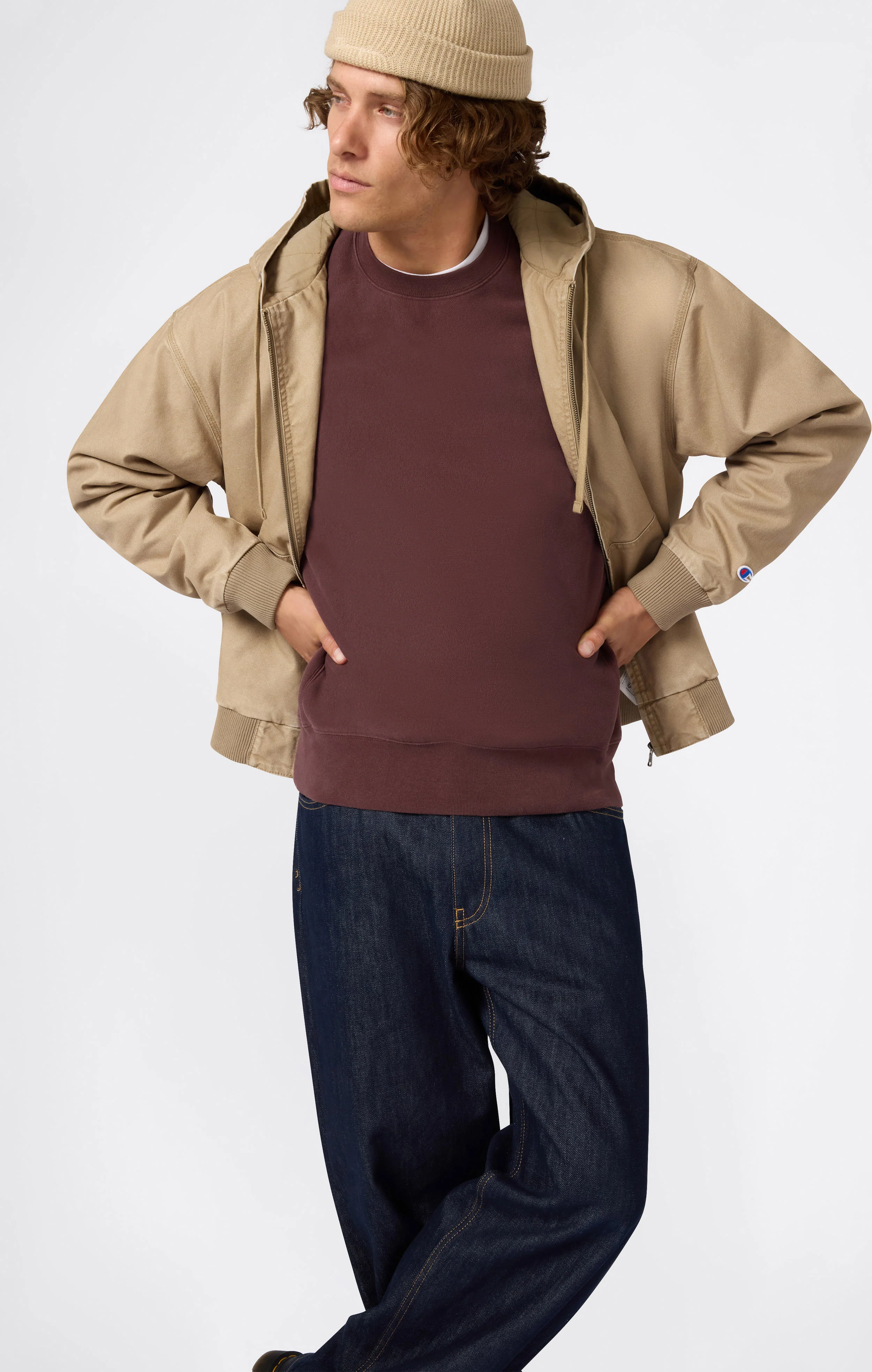 Men’s Heavyweight Fleece Sweatshirt Reverse Weave - Image 4