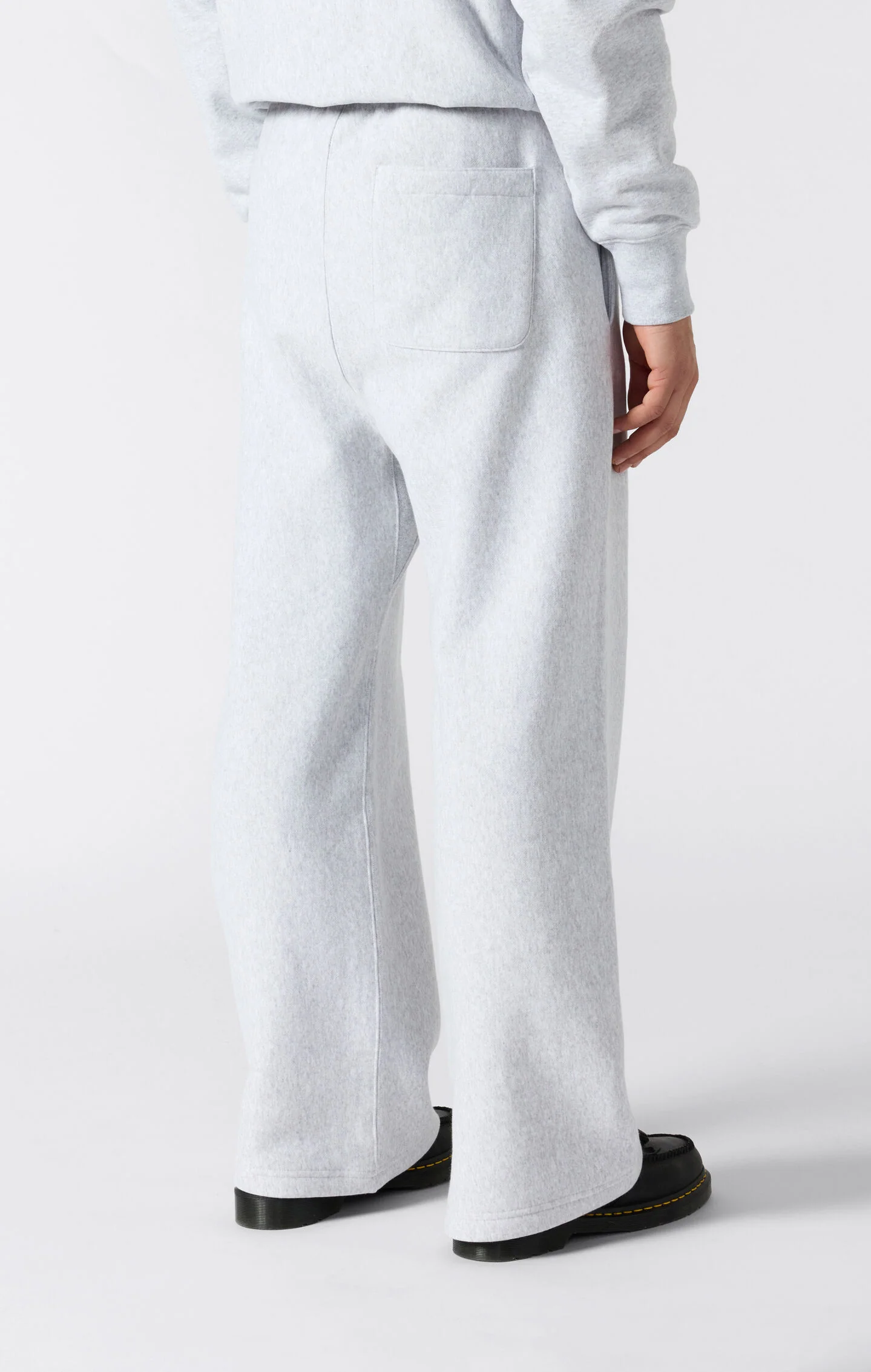 Men’s Heavyweight Wide-Leg Fleece Jogger Pants Reverse Weave - Image 2