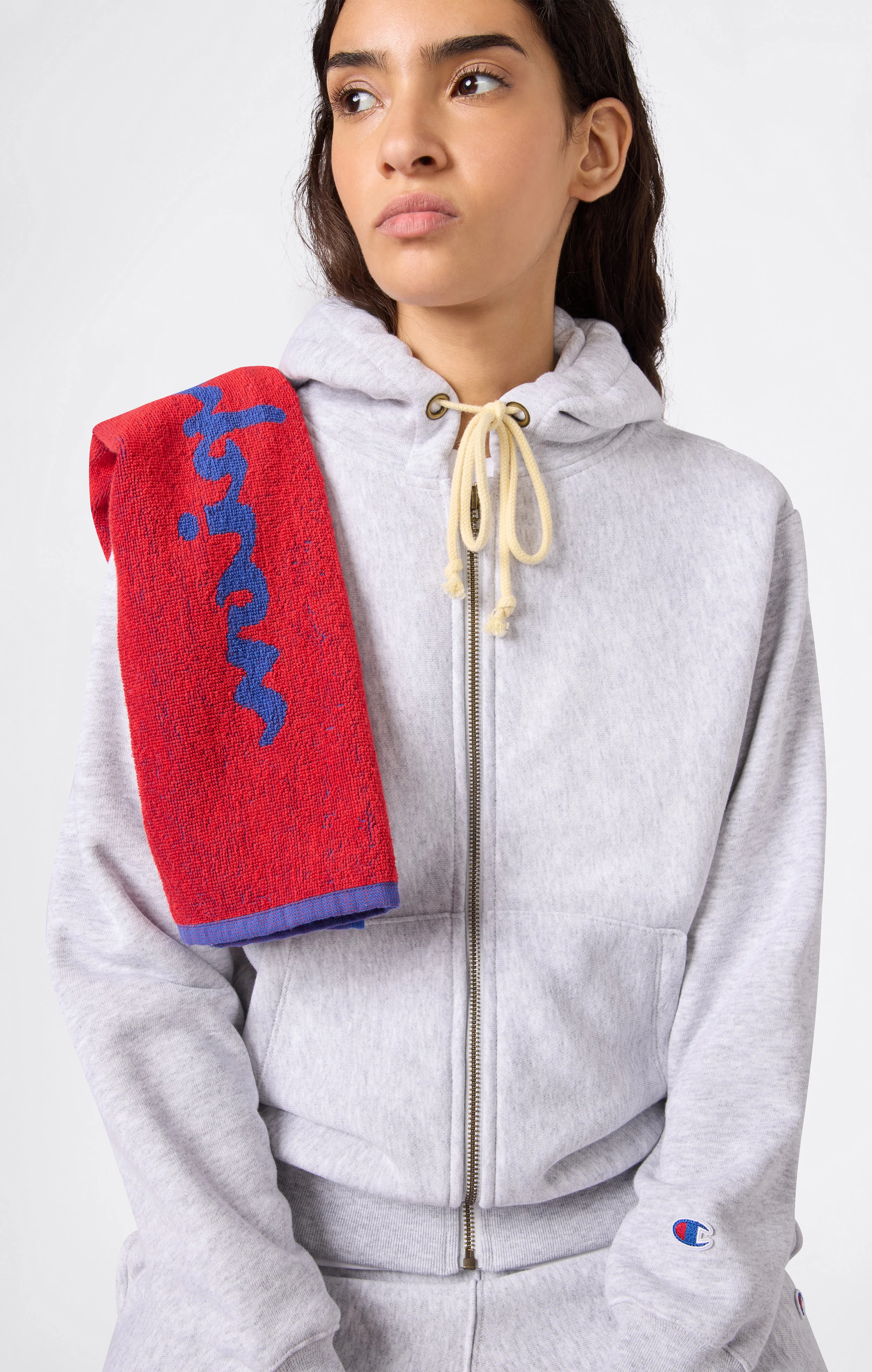 Women’s Heavyweight Full-Zip Fleece Hoodie Reverse Weave - Image 2