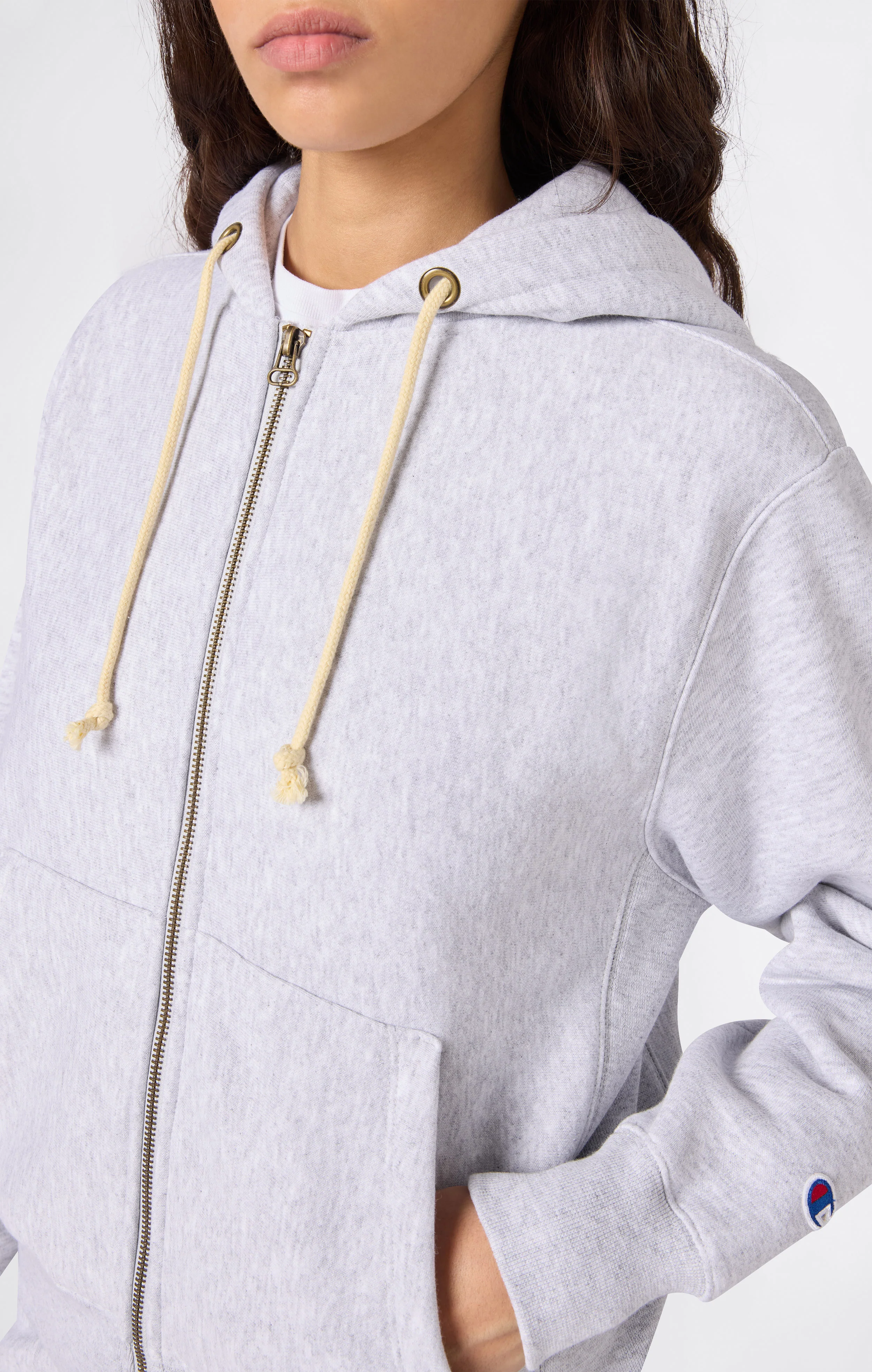 Women’s Heavyweight Full-Zip Fleece Hoodie Reverse Weave - Image 4
