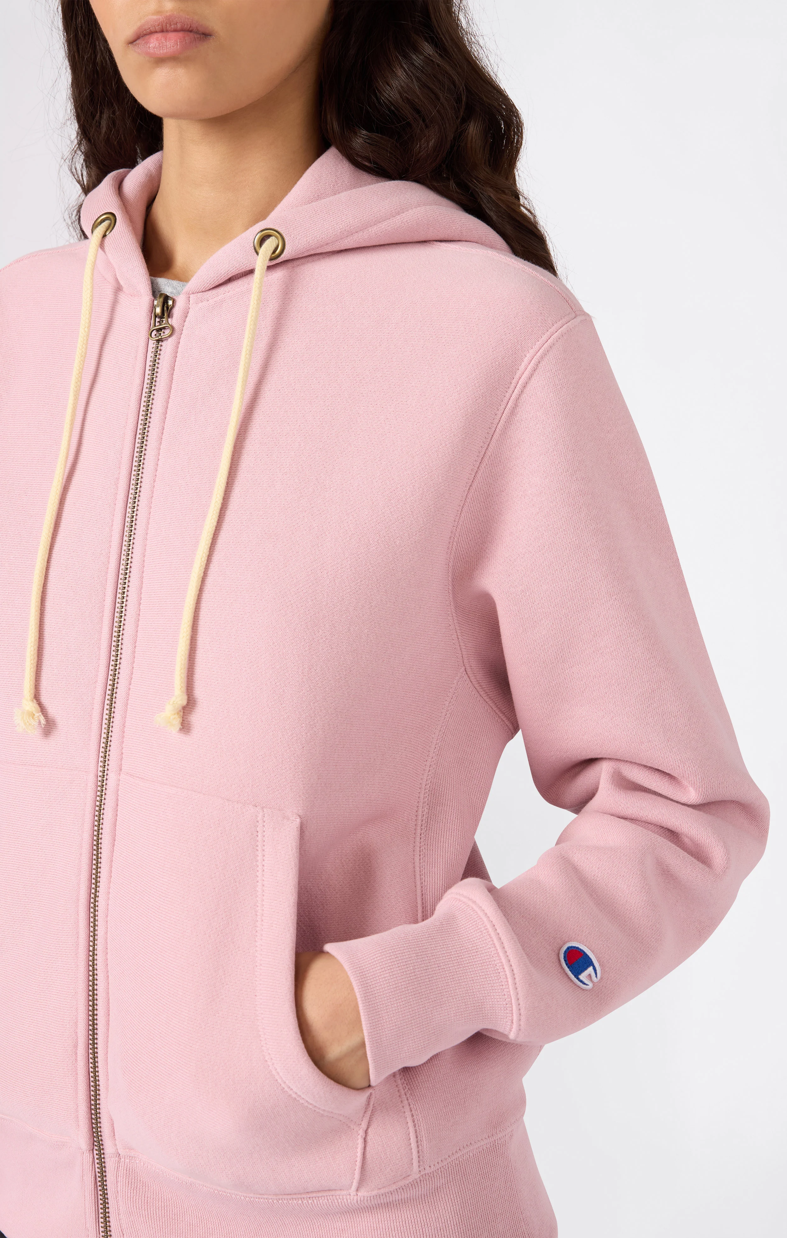 Women’s Heavyweight Full-Zip Fleece Hoodie Reverse Weave - Image 4