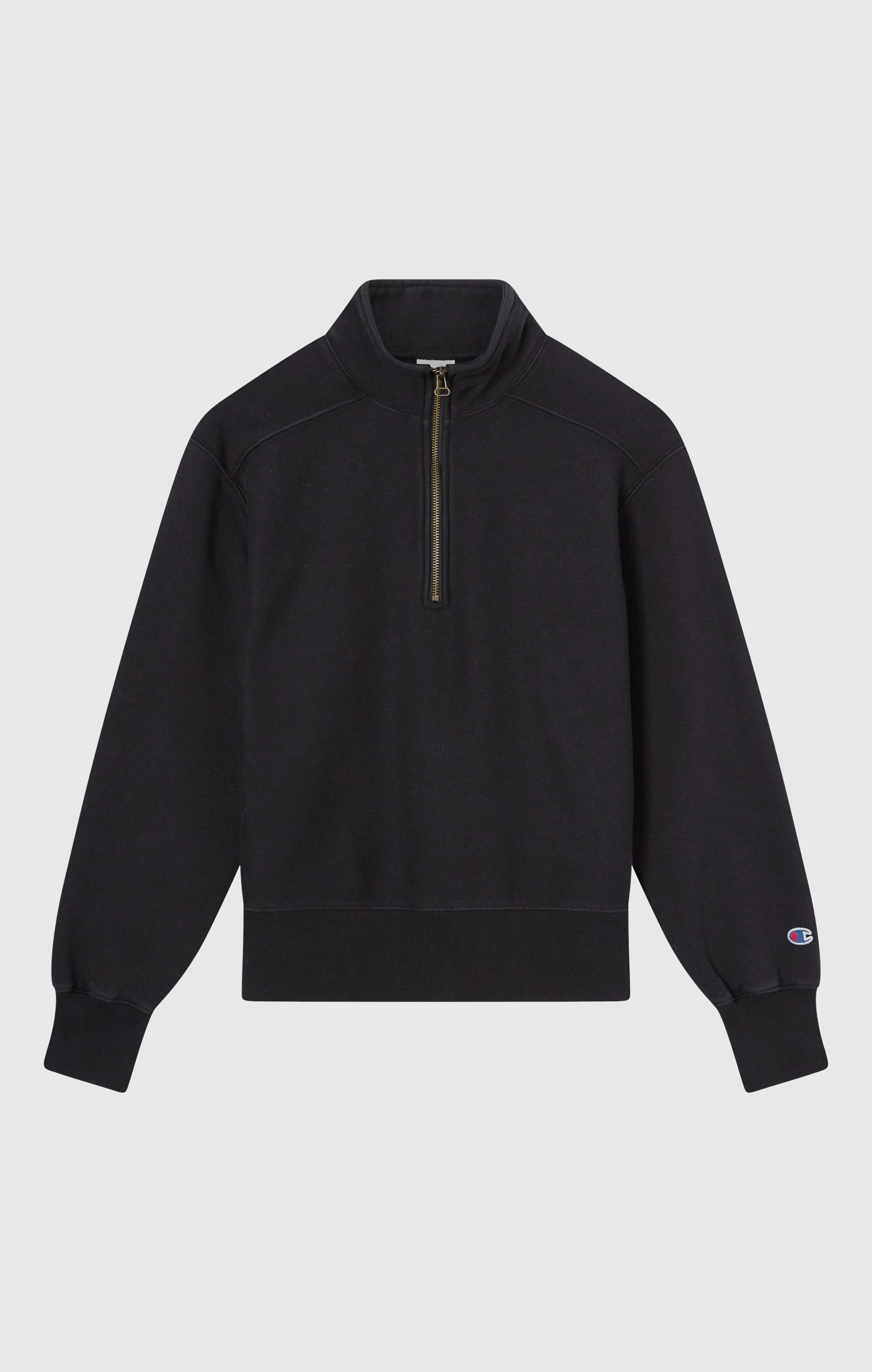 Women’s Heavyweight Half-Zip Fleece Sweatshirt Reverse Weave - Image 6