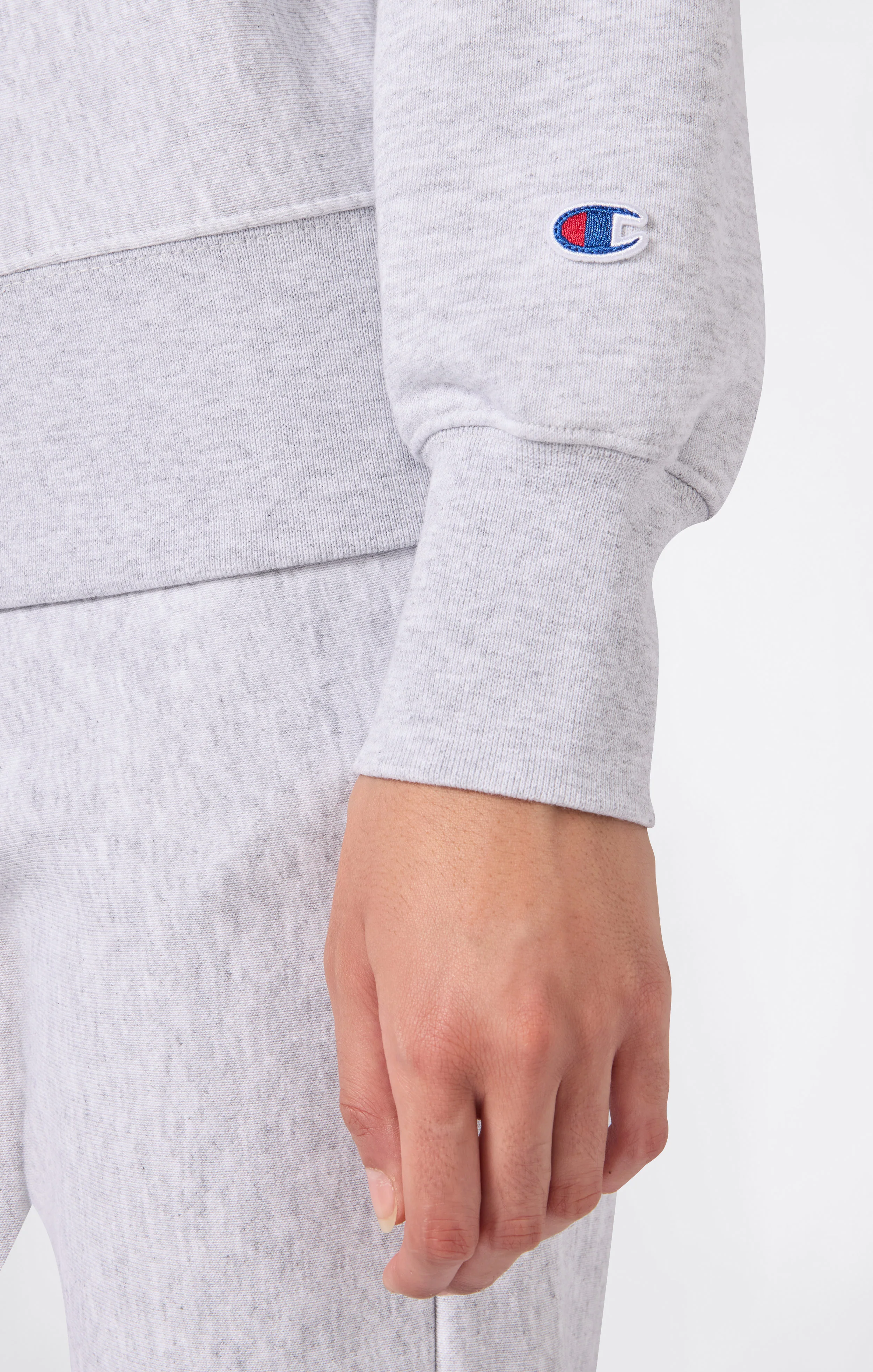 Women’s Heavyweight Half-Zip Fleece Sweatshirt Reverse Weave - Image 4