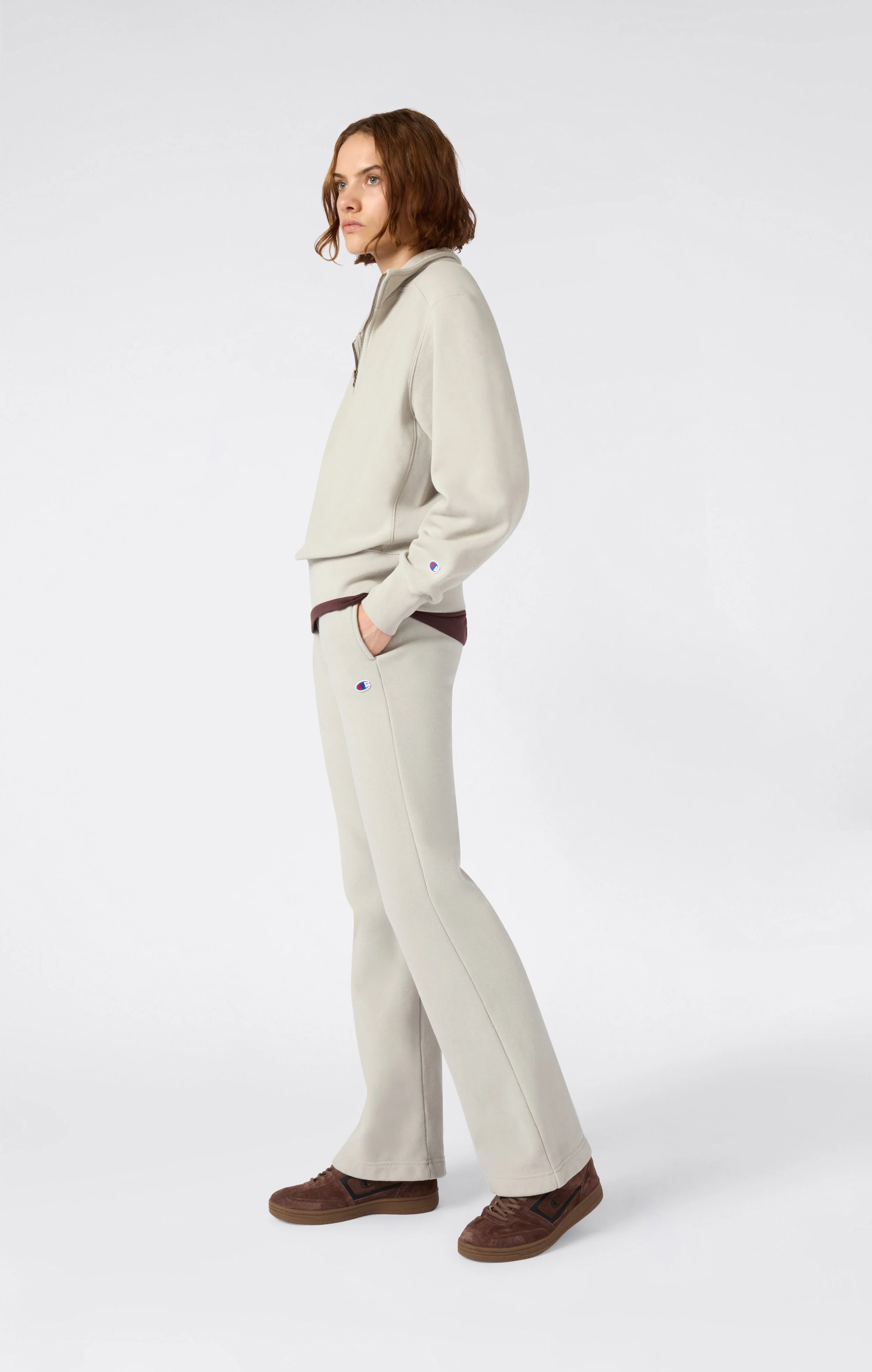 Women’s Heavyweight Fleece Long Jogger Pants Reverse Weave - Image 2