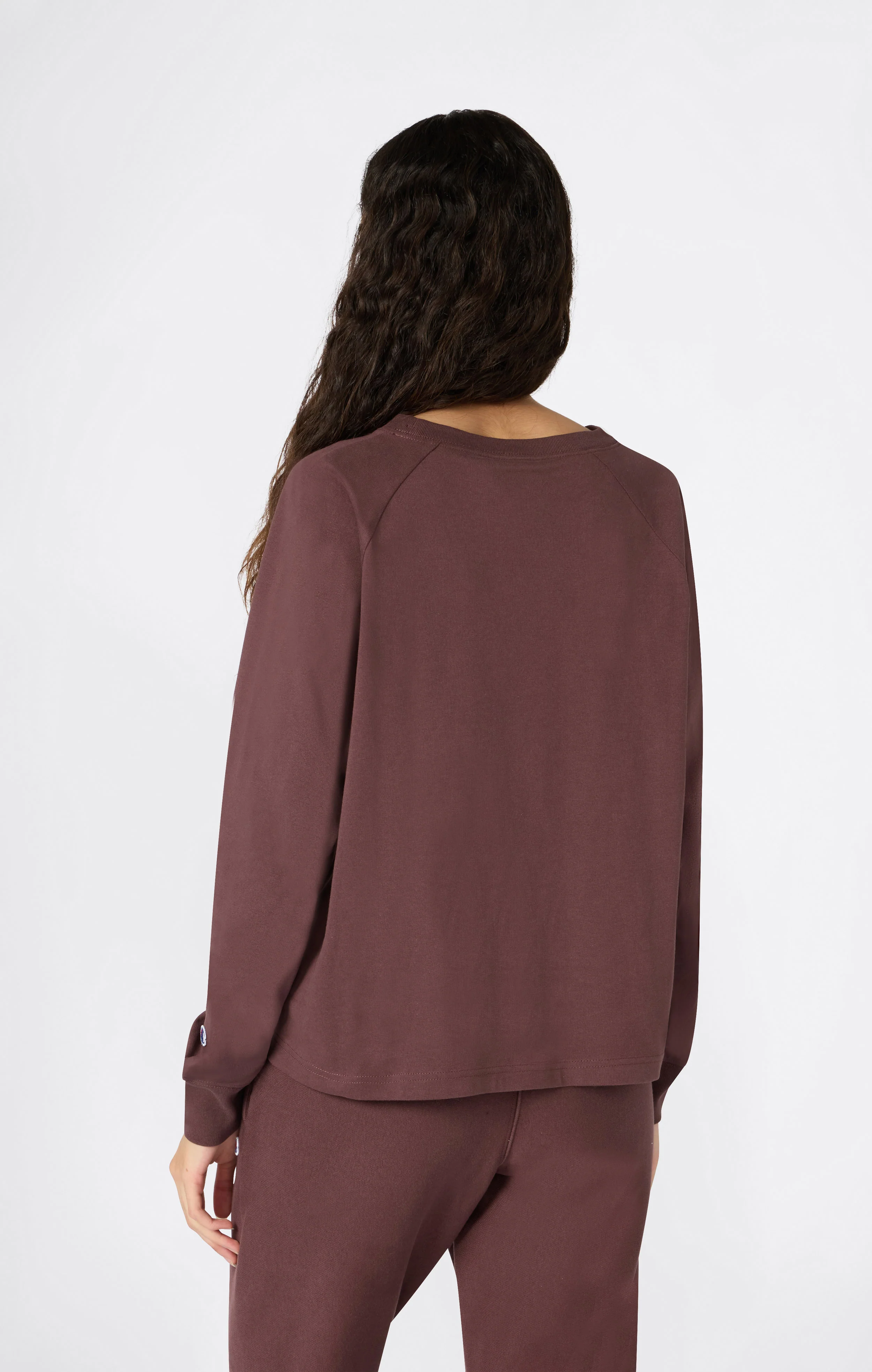 Reverse Weave Women’s Long Sleeve T-Shirt - Image 2