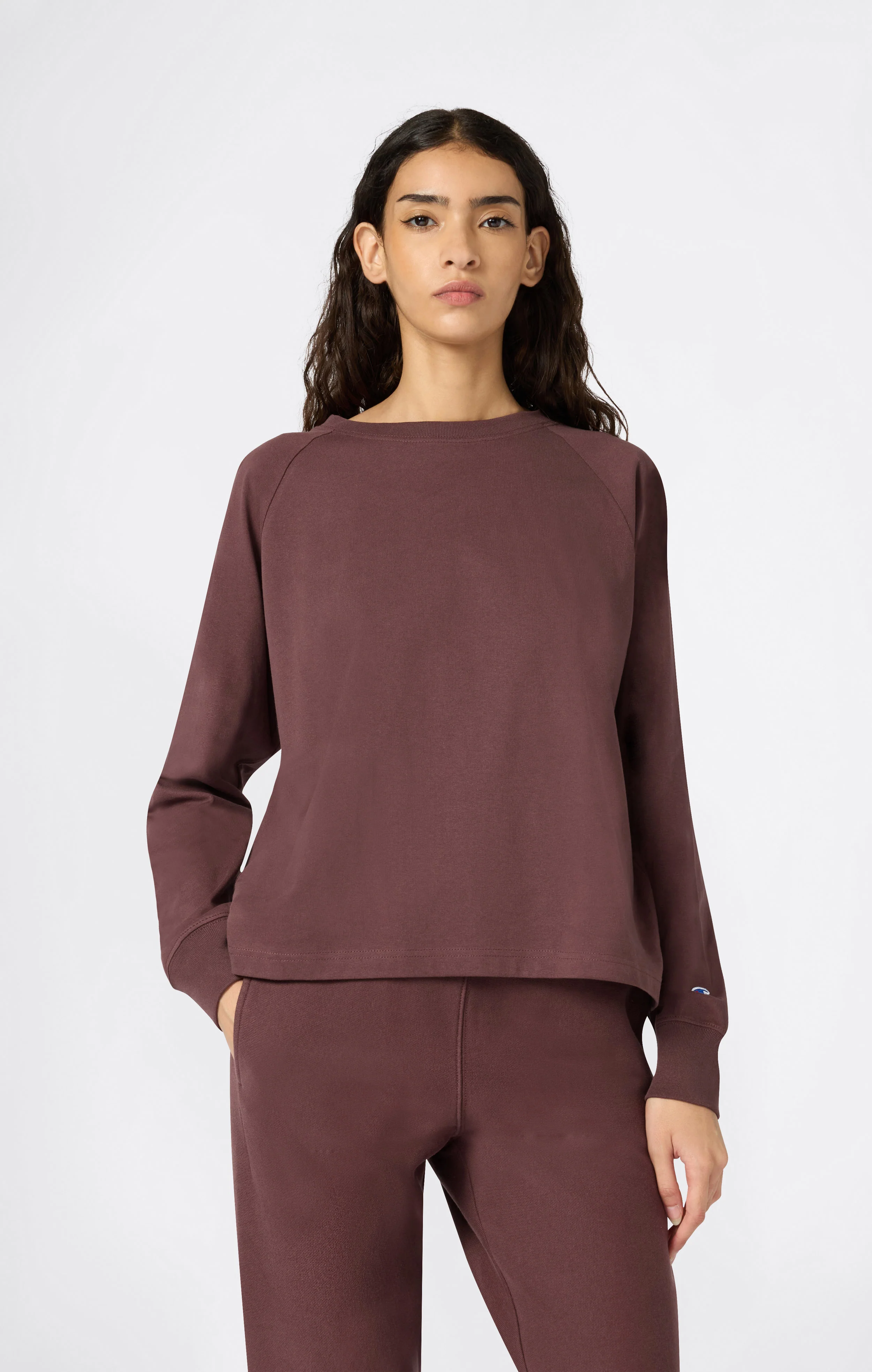 Reverse Weave Women’s Long Sleeve T-Shirt - Image 3