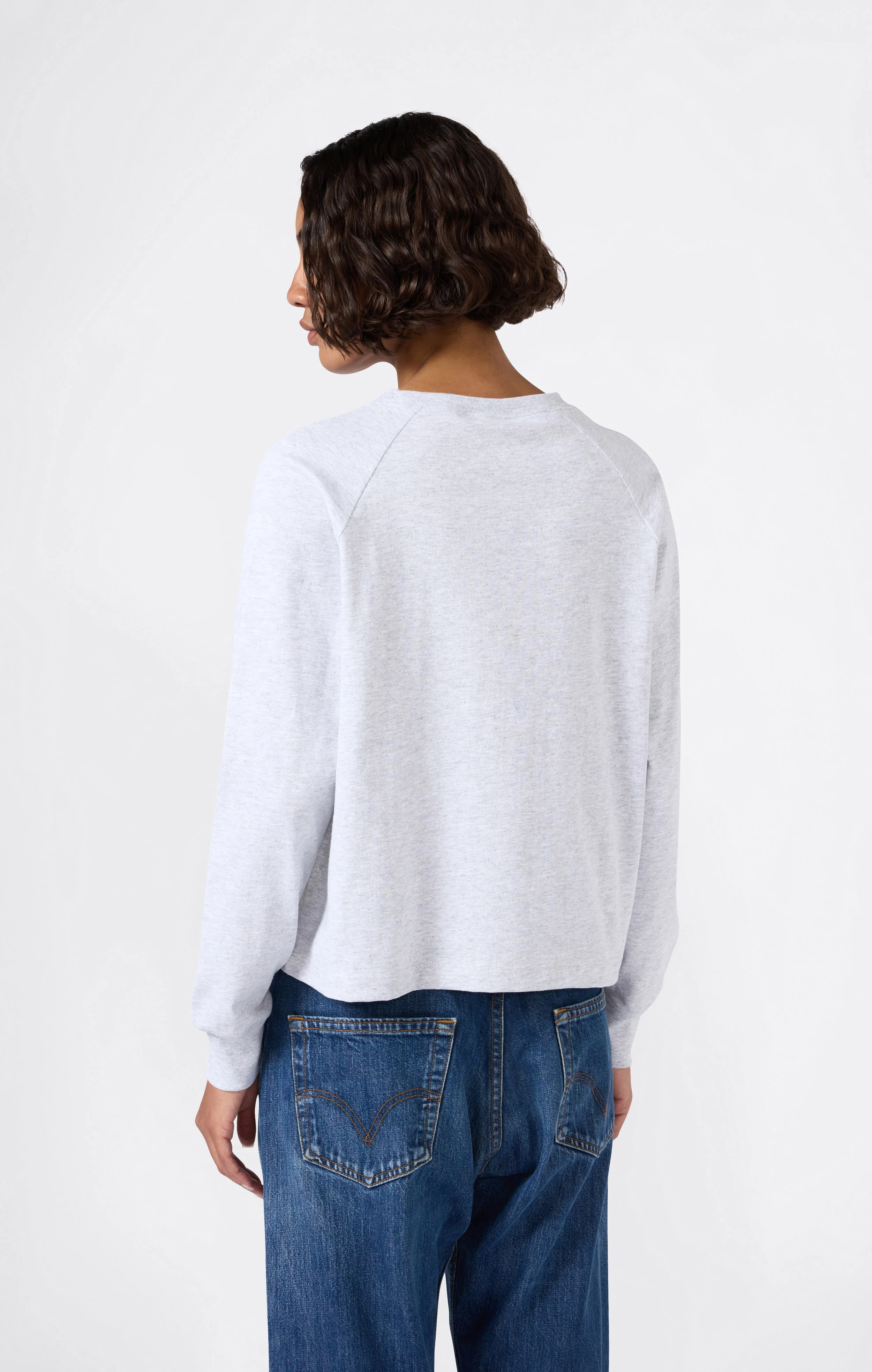 Reverse Weave Women’s Long Sleeve T-Shirt - Image 3