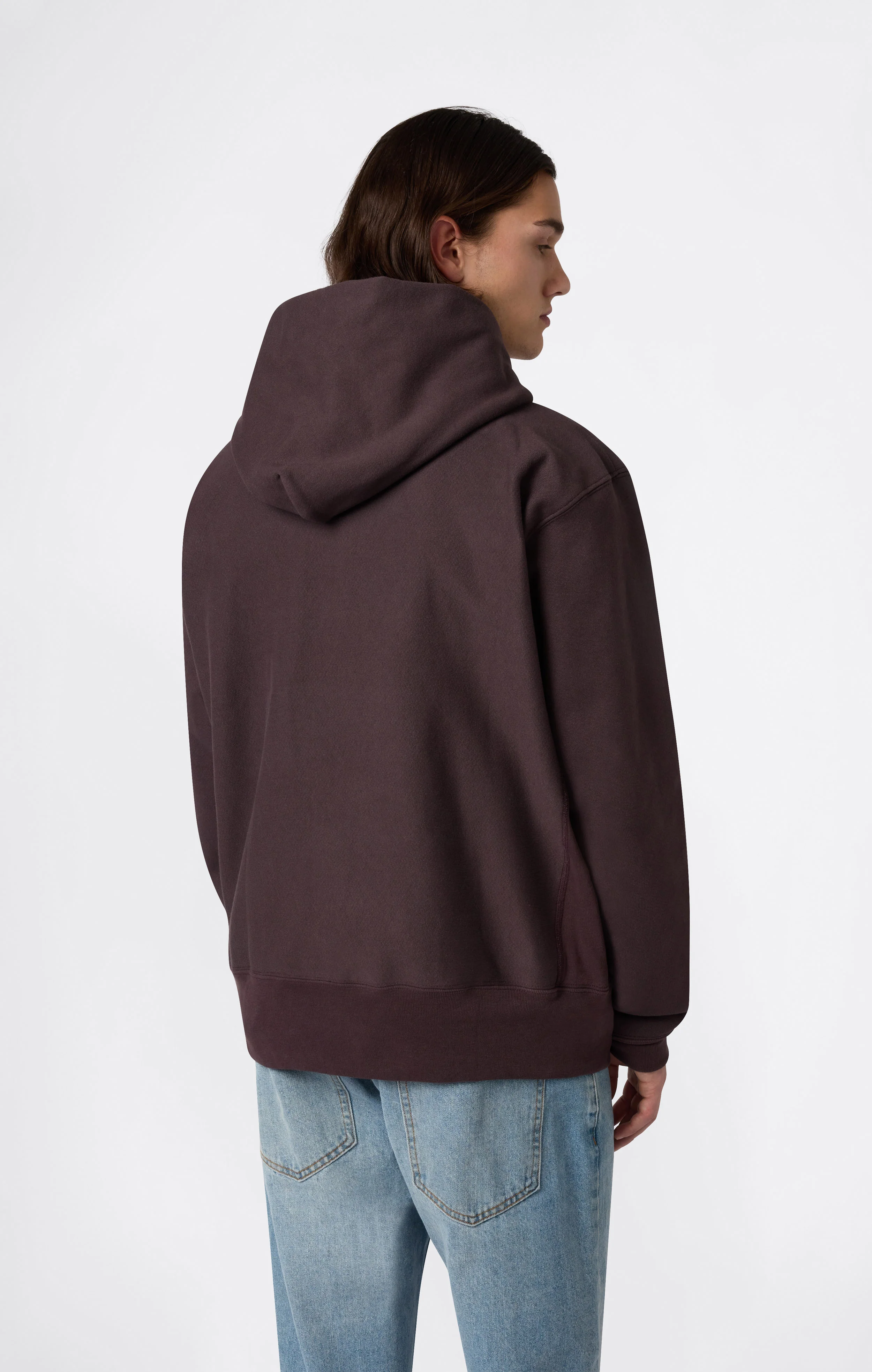 Men's Fleece Reverse Weave Zip Hooded Sweatshirt Made in USA - Image 3