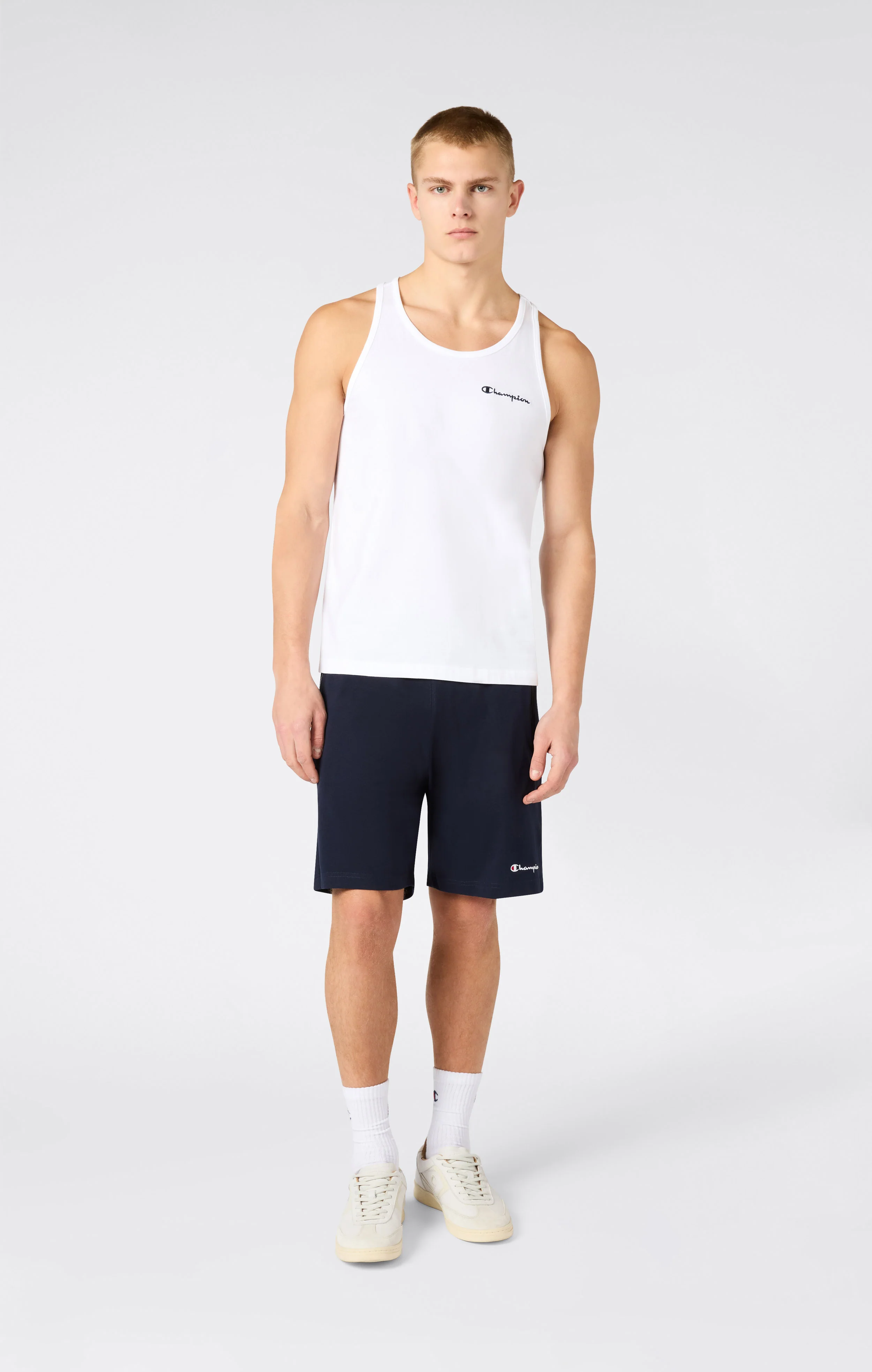 Slim Fit Men's Bermuda Light Shorts with Zip Pockets Icons - Image 2