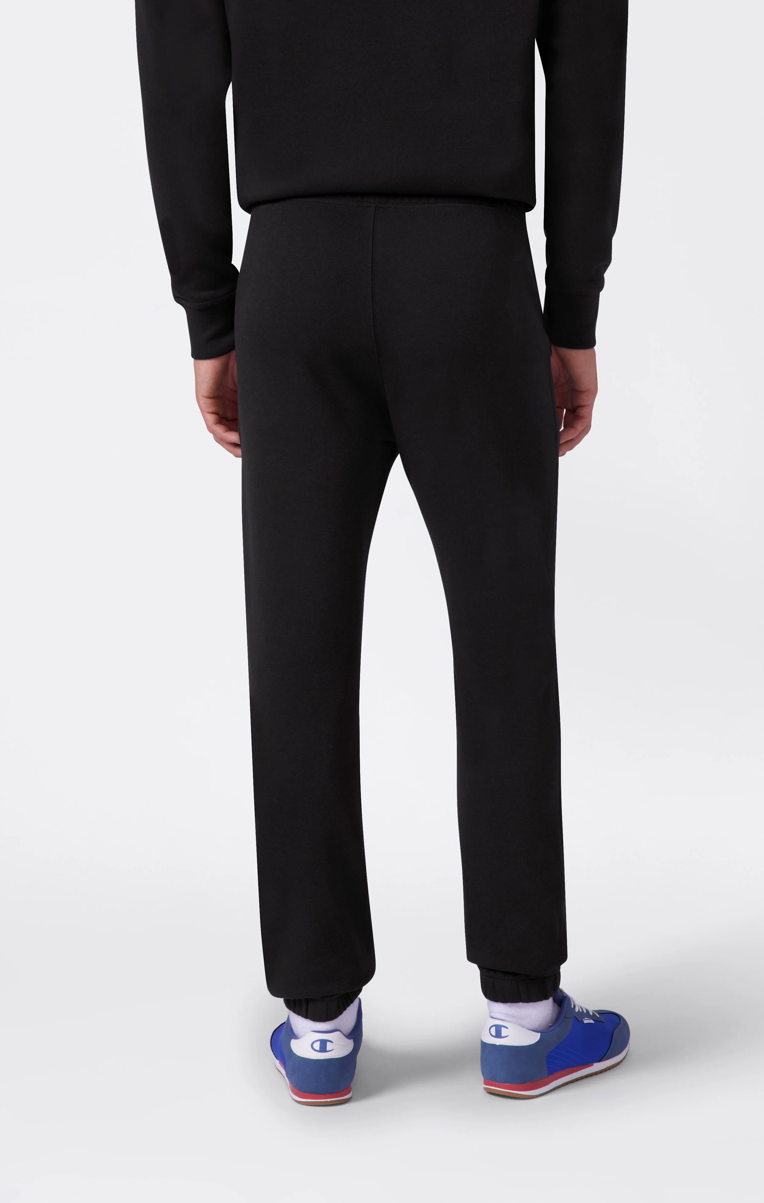 Men’s Elastic Cuff Slim Fit Fleece Joggers Icons - Image 3