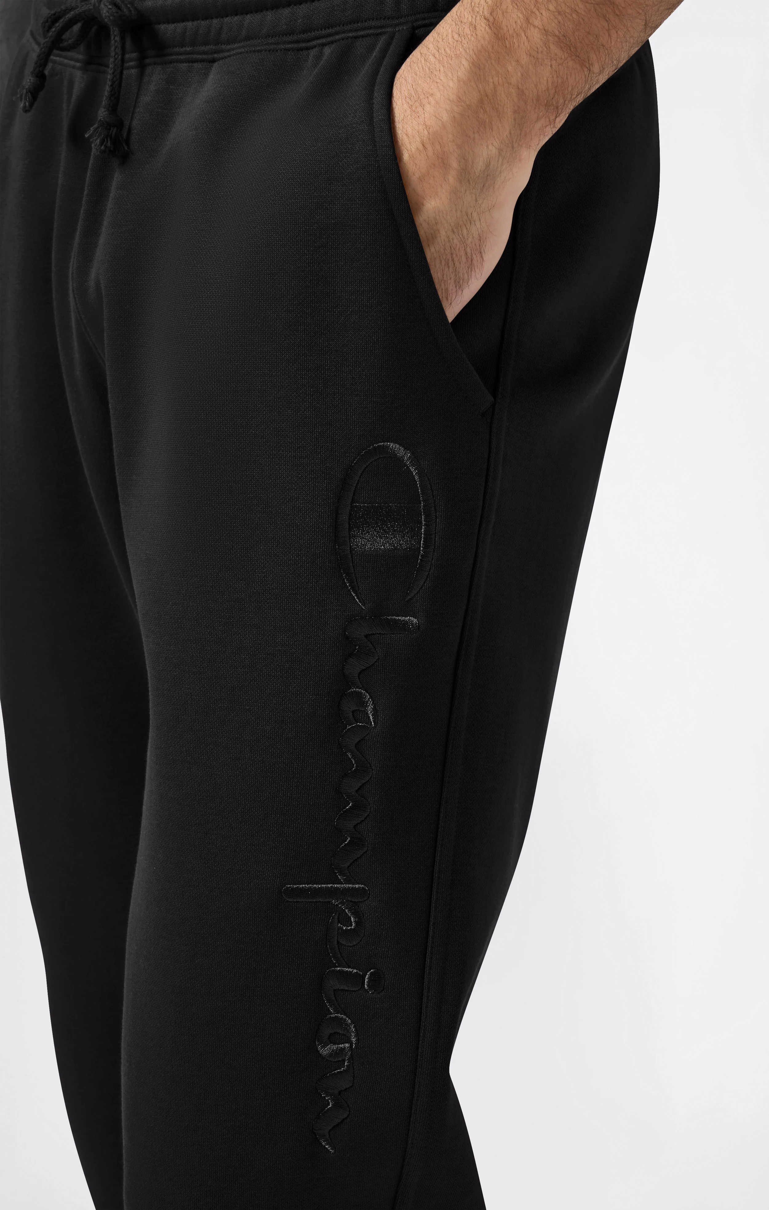 Men’s Elastic Cuff Slim Fit Fleece Joggers Icons - Image 4