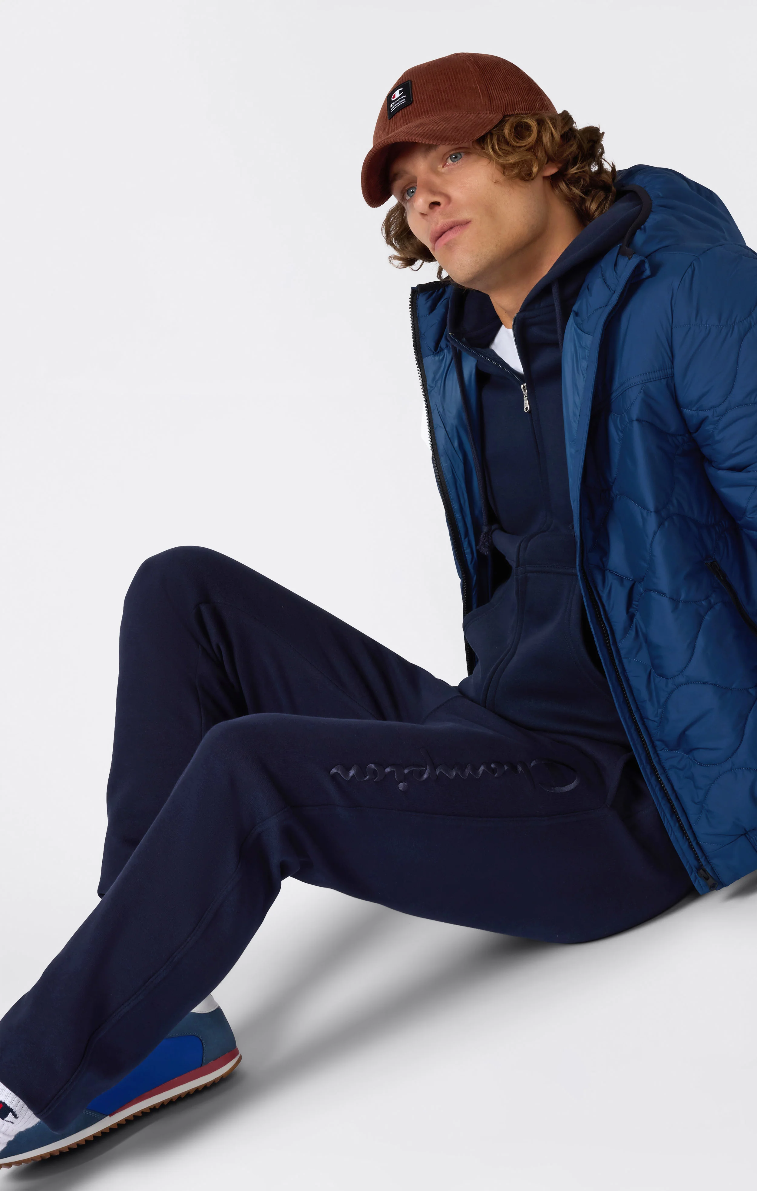 Men’s Elastic Cuff Slim Fit Fleece Joggers Icons - Image 5