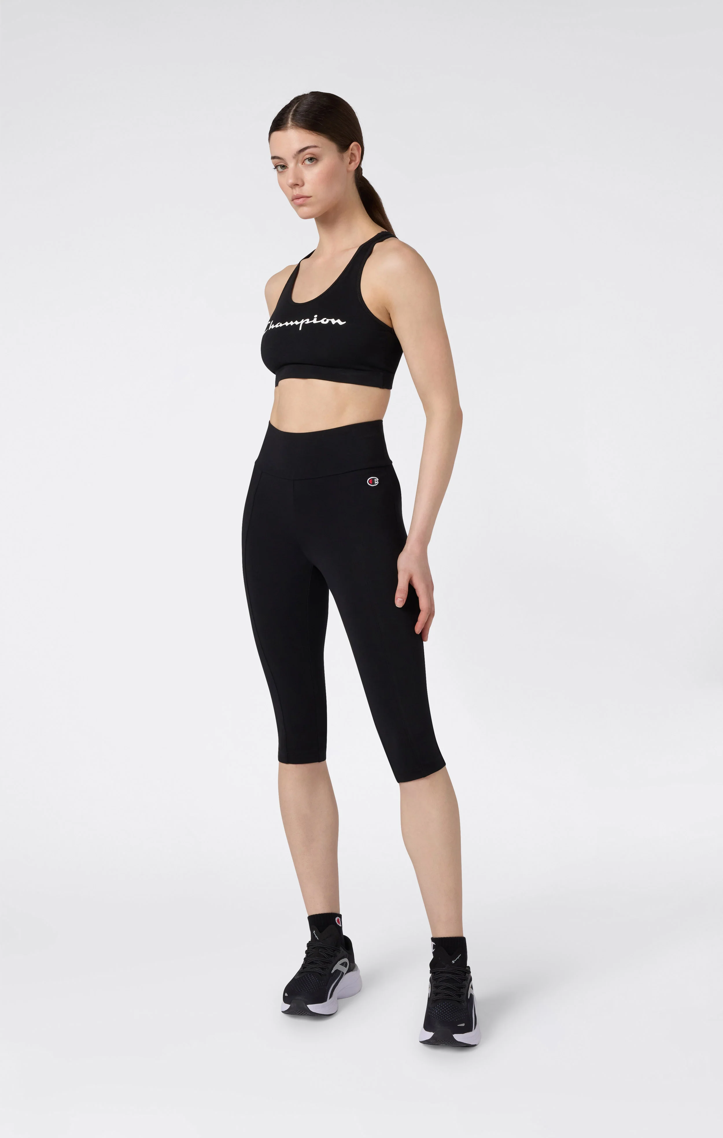 Women’s 3/4 Stretch Cotton Leggings Icons - Image 2