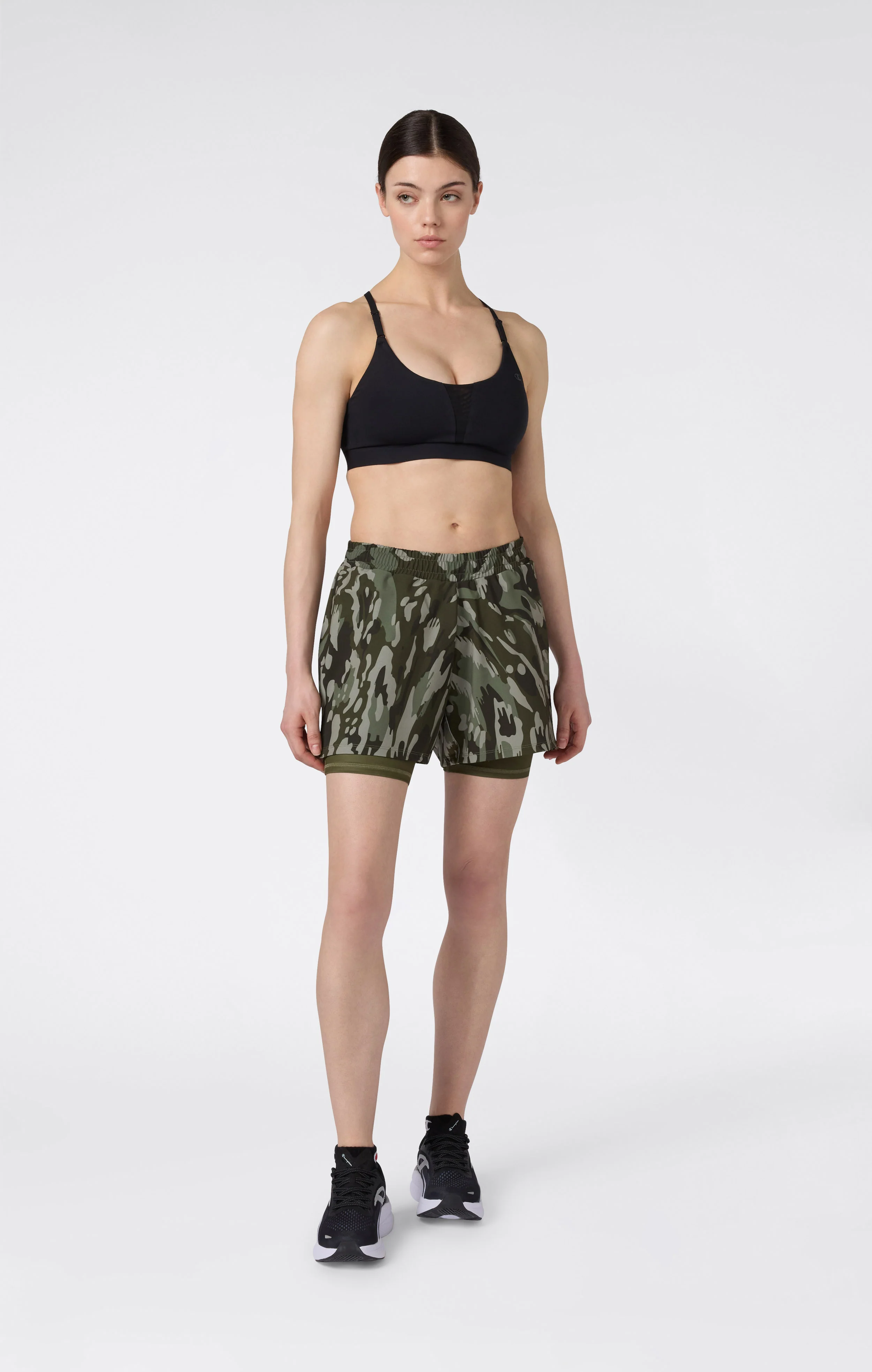 Women's 3" 2-in-1 Compression Shorts Combat - Image 2