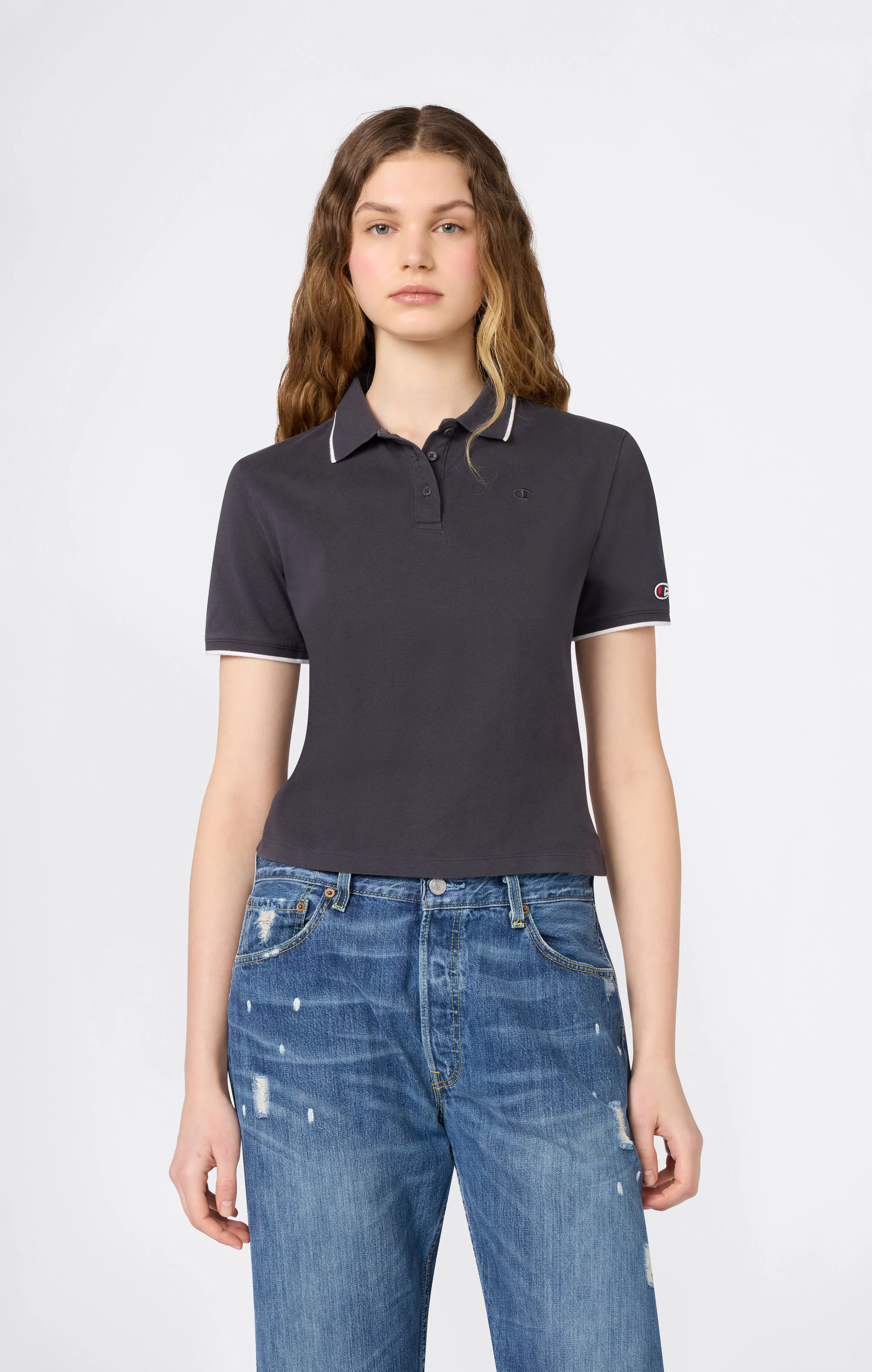 Women’s Cropped Polo Shirt