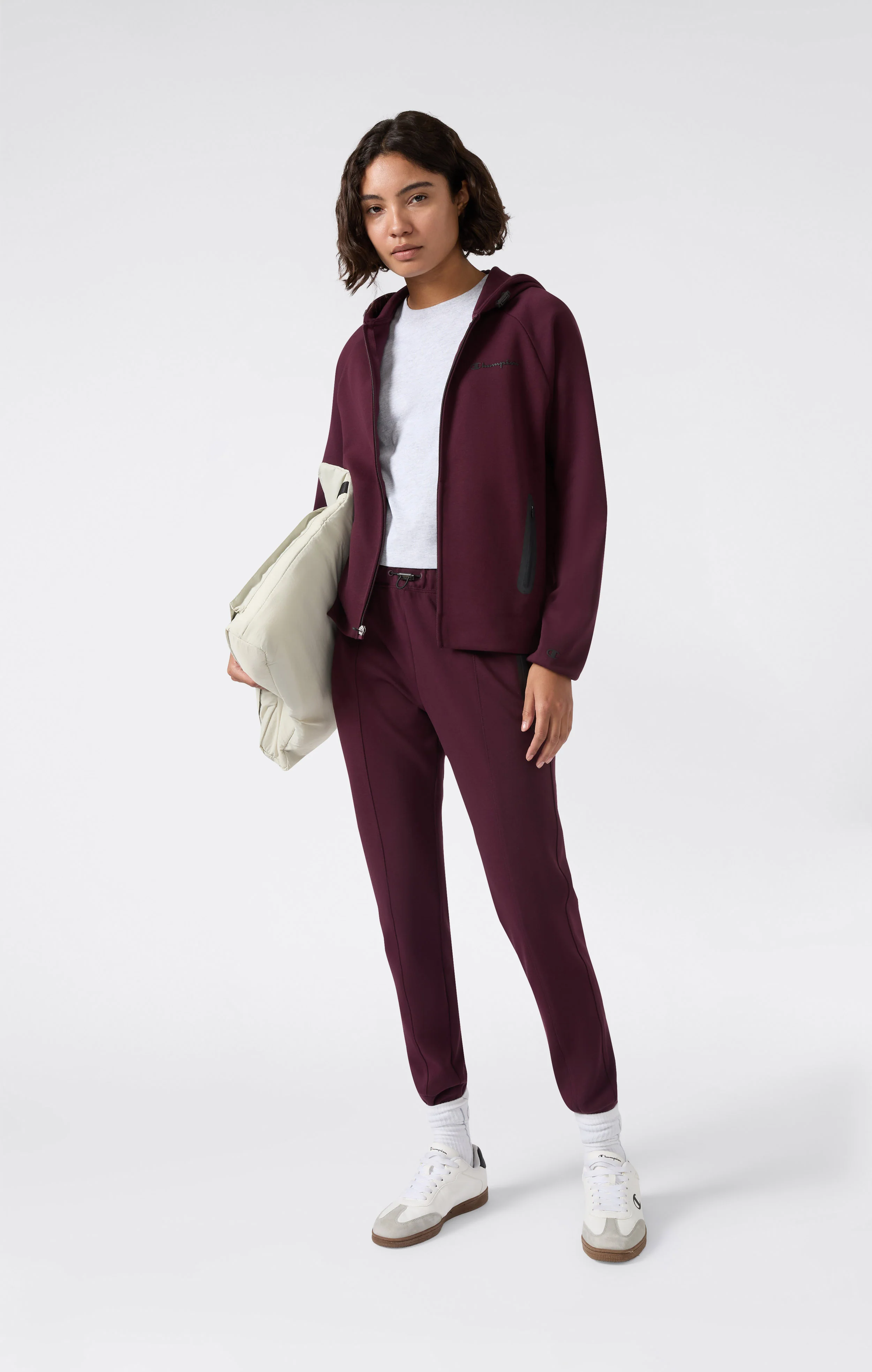 Women’s Cuffed Slim Fit Pants with Zip Pockets C-Tech - Image 2