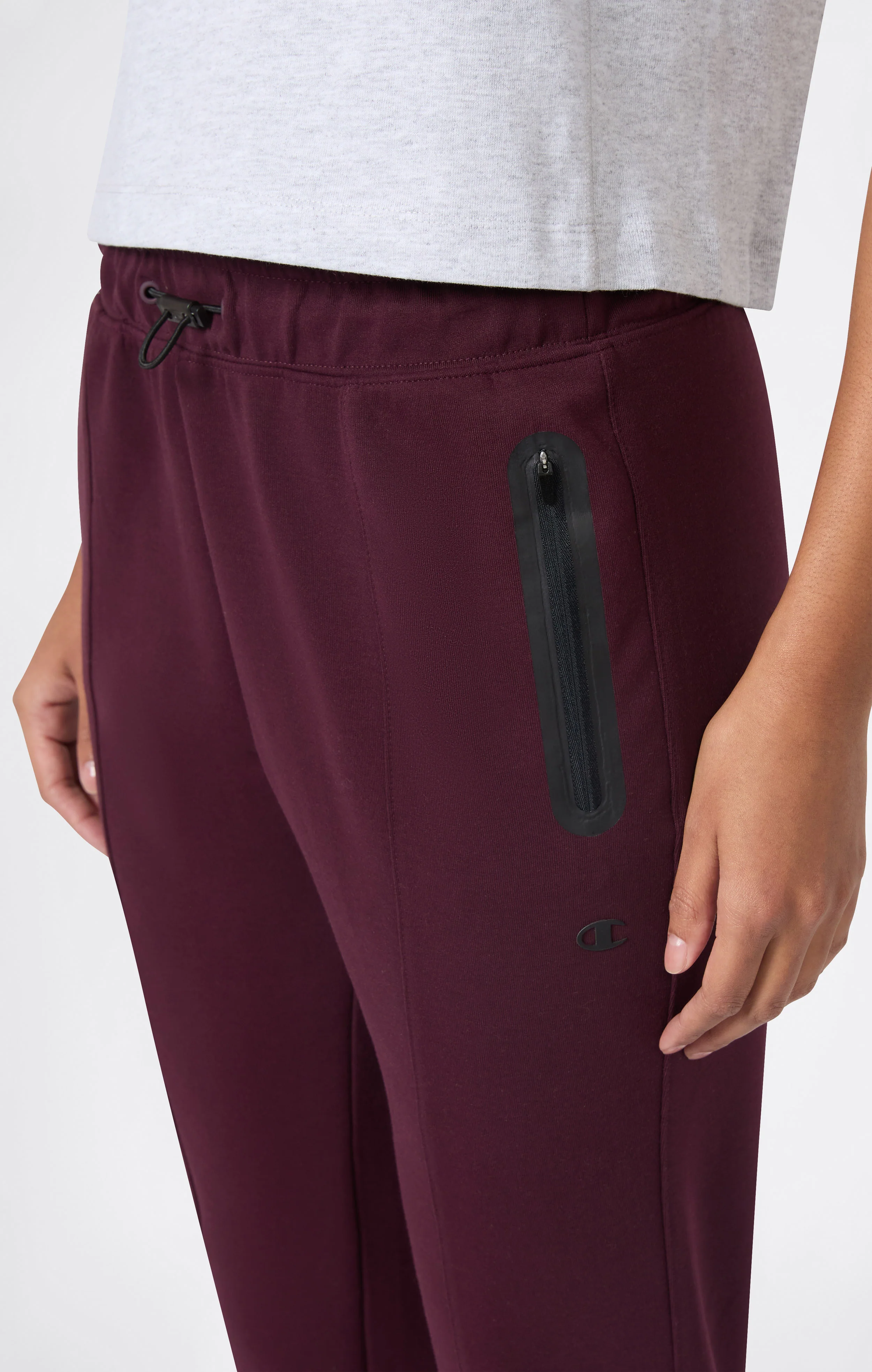Women’s Cuffed Slim Fit Pants with Zip Pockets C-Tech - Image 3