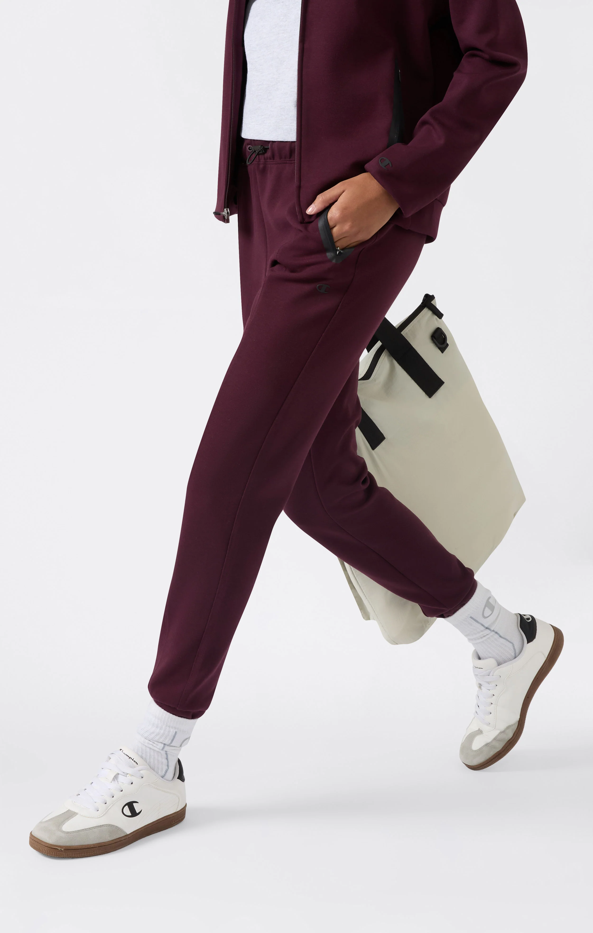 Women’s Cuffed Slim Fit Pants with Zip Pockets C-Tech - Image 5
