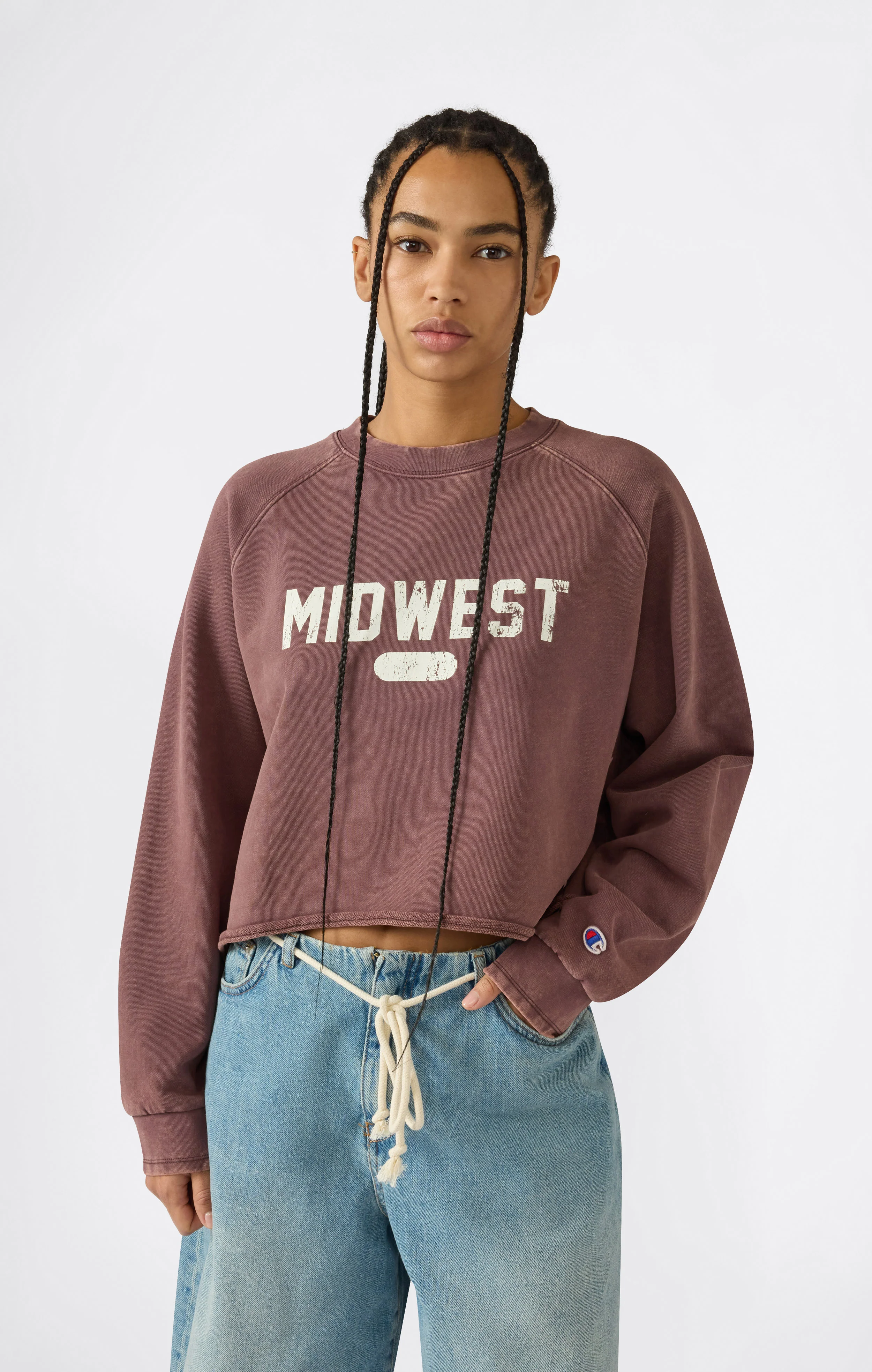 Women’s East West Cropped Crewneck Sweatshirt
