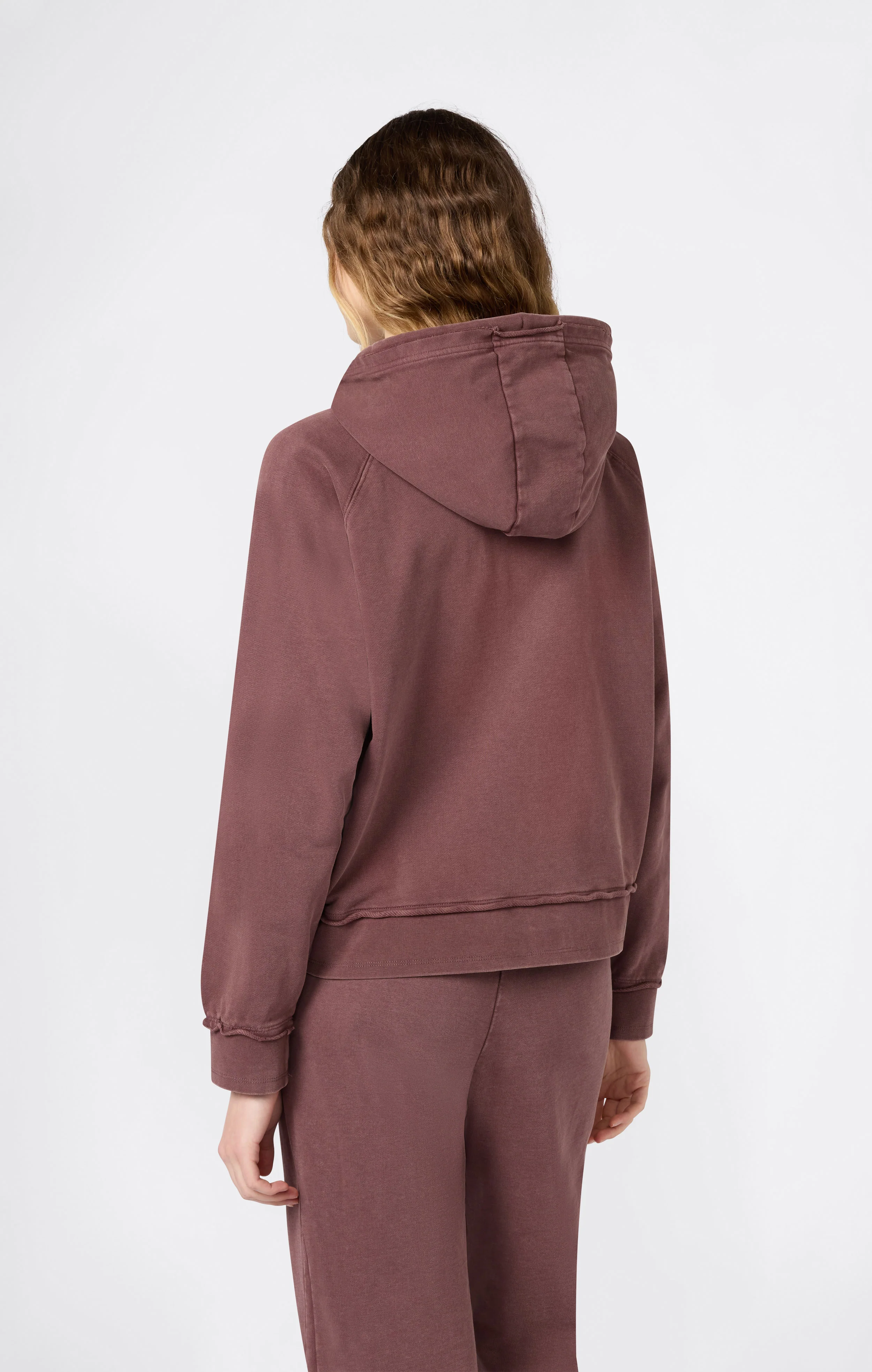 Women’s East West Hooded Full Zip Sweatshirt - Image 4
