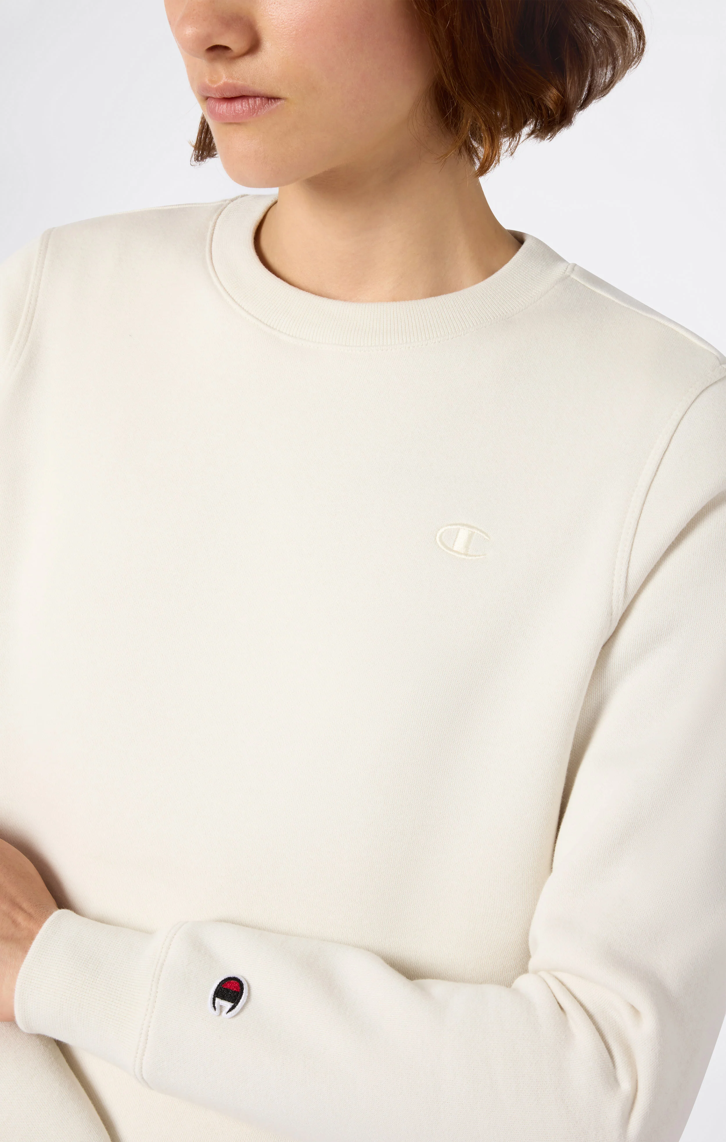 Women’s Fleece Crewneck Sweatshirt Icons - Image 3