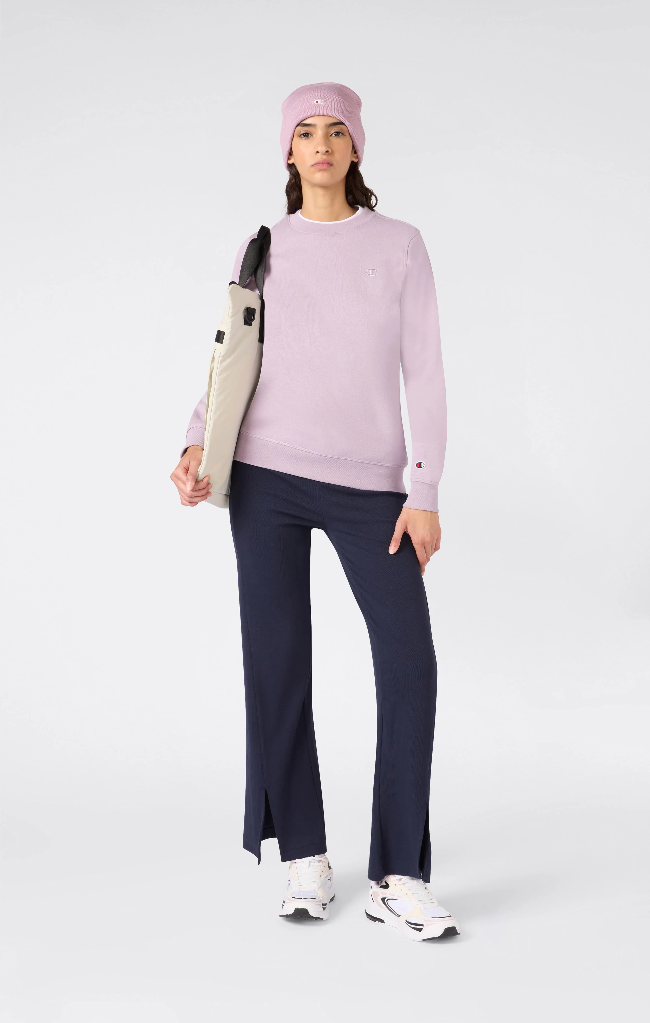 Women’s Fleece Crewneck Sweatshirt Icons - Image 2