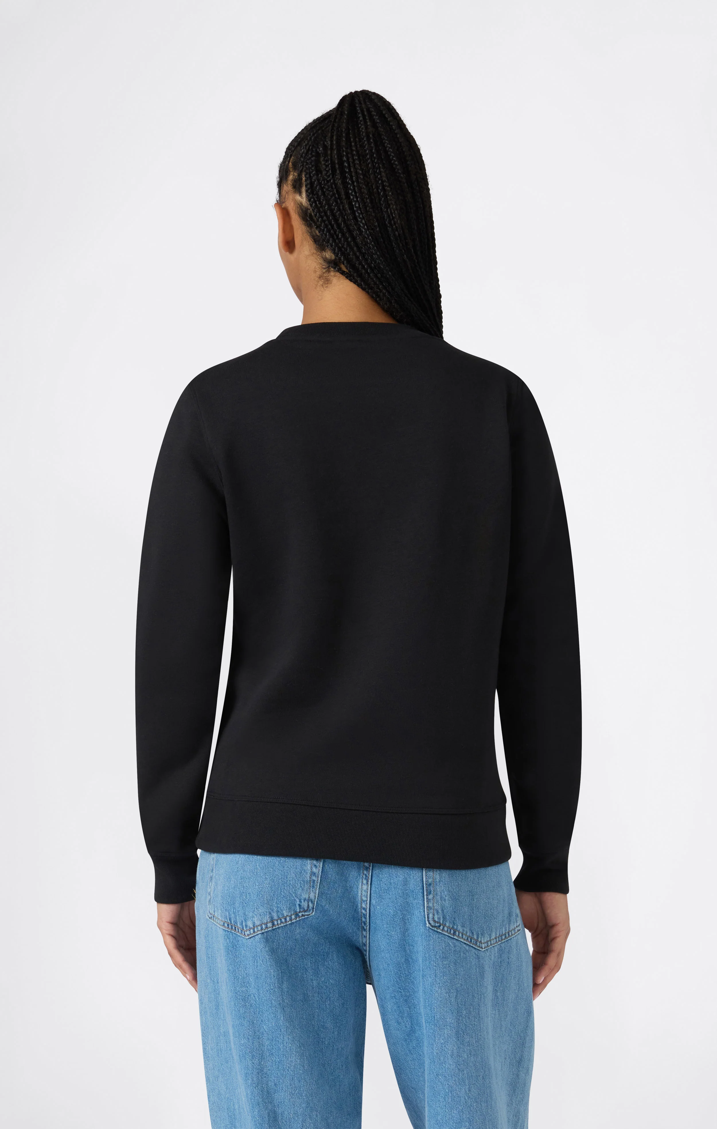 Women's Fleece Crewneck Sweatshirt Script Logo - Image 4